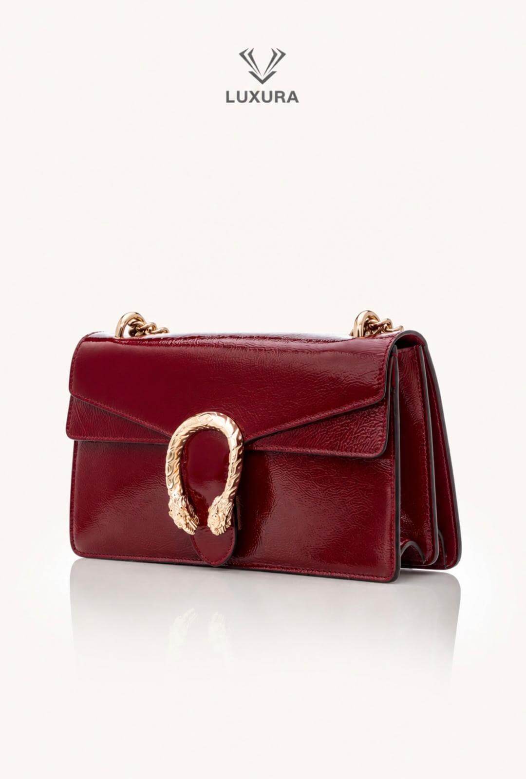 <span style="font-size: 10px;letter-spacing: .15em">BEST DEAL</span><br> <strong>GUCCI</strong><br> <div style="margin-top:10px;font-size:16px">Crinkled Patent Small Dionysus Shoulder Bag Rosso Ancona</div><br> - Image 6