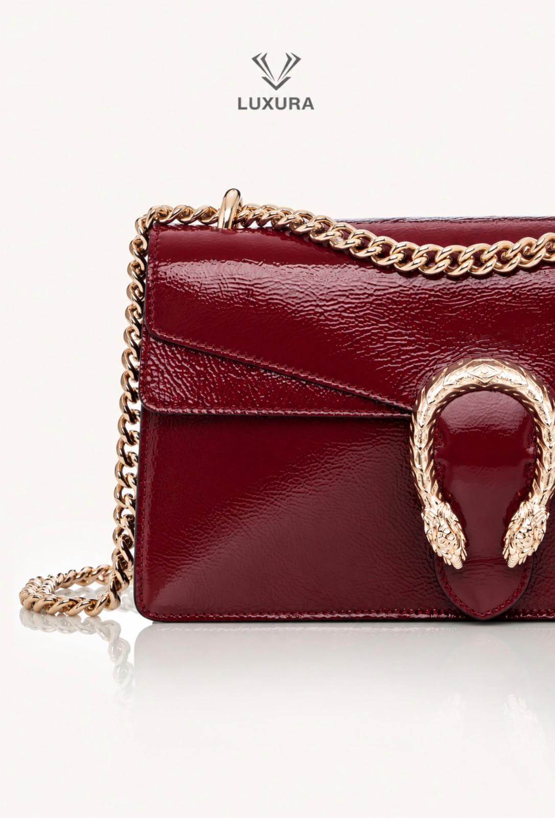 <span style="font-size: 10px;letter-spacing: .15em">BEST DEAL</span><br> <strong>GUCCI</strong><br> <div style="margin-top:10px;font-size:16px">Crinkled Patent Small Dionysus Shoulder Bag Rosso Ancona</div><br> - Image 7