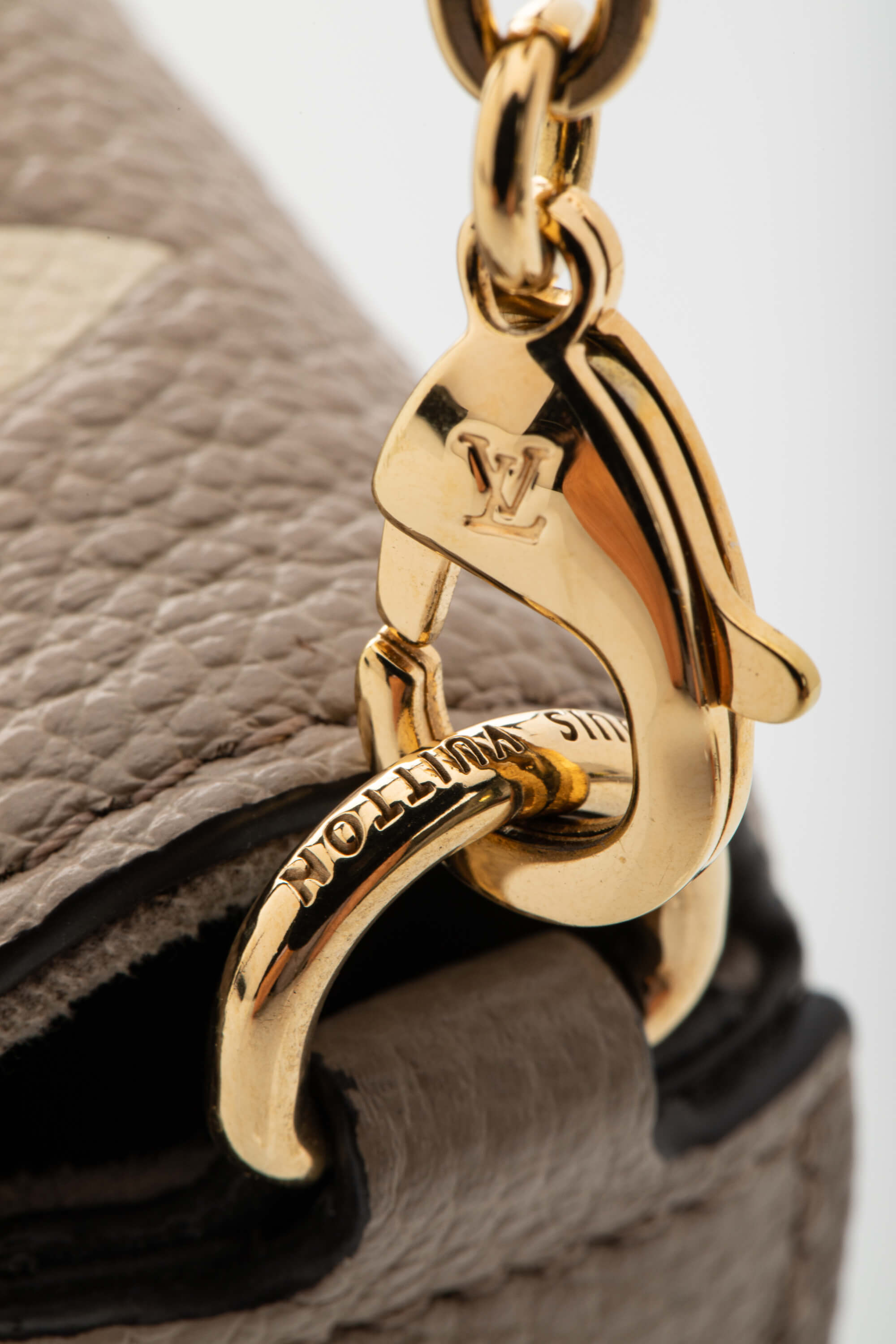 Genti de designeri pre-owned | IN TRENDING LOUIS VUITTON Felicie Pochete Monogram Empreinte Leather Dove Cream M82610