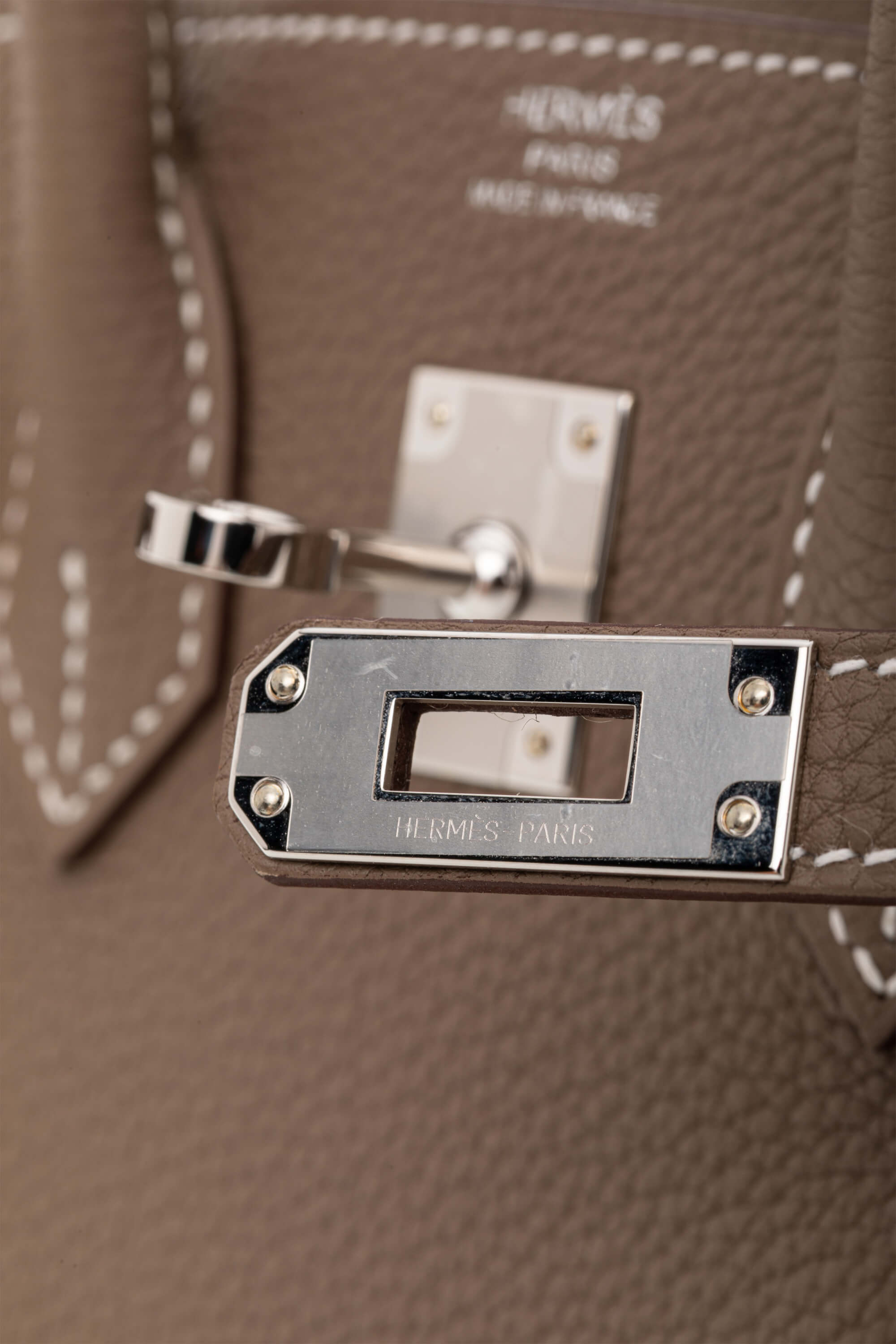 <span style="font-size: 10px;letter-spacing: .15em">HARD TO FIND</span><br> <strong>HERMES</strong><br> <div style="margin-top:10px;font-size:16px">Birkin 25 Etoupe Togo Palladium Hardware</div><br> - Image 18
