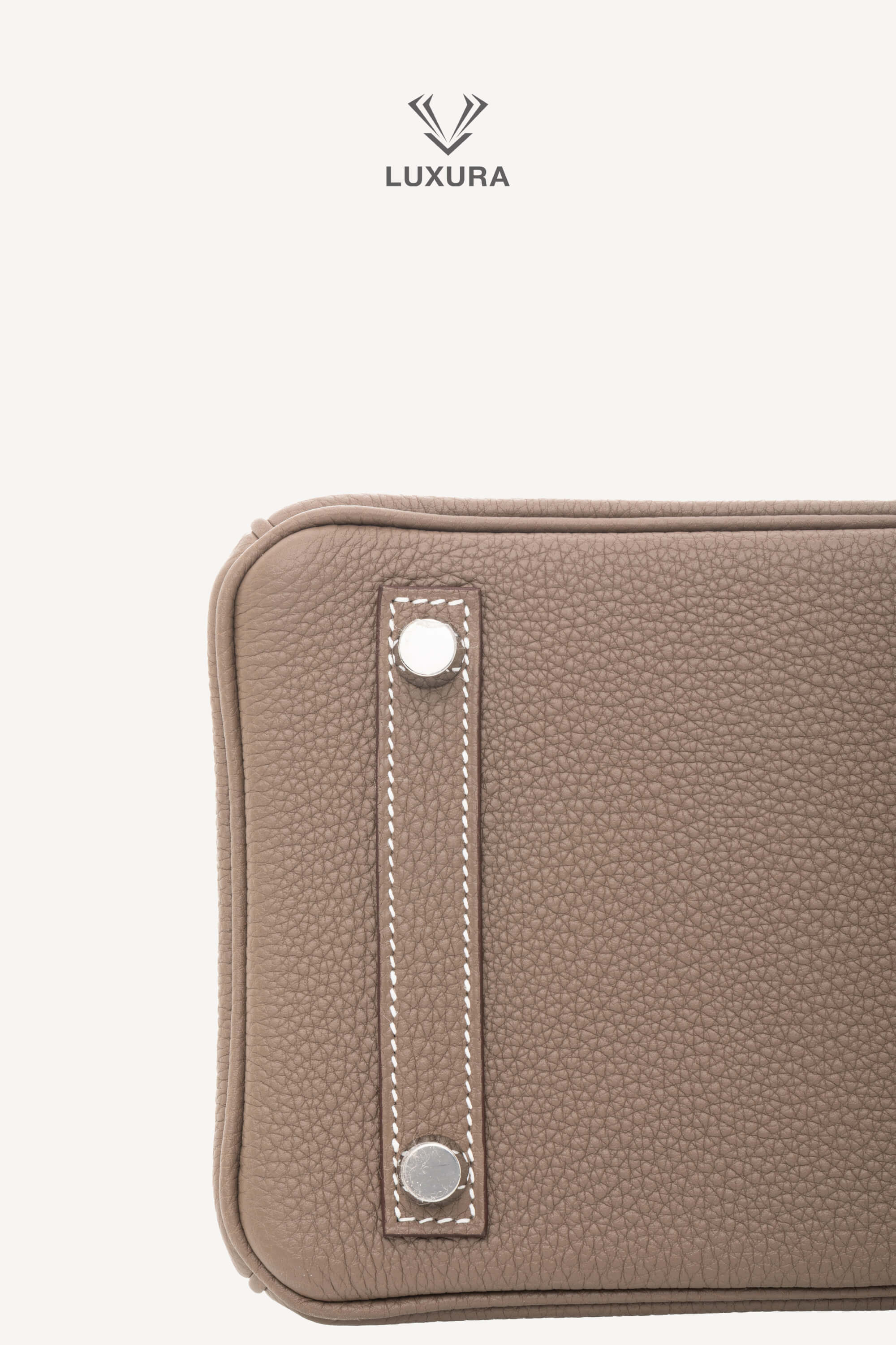 <span style="font-size: 10px;letter-spacing: .15em">HARD TO FIND</span><br> <strong>HERMES</strong><br> <div style="margin-top:10px;font-size:16px">Birkin 25 Etoupe Togo Palladium Hardware</div><br> - Image 38