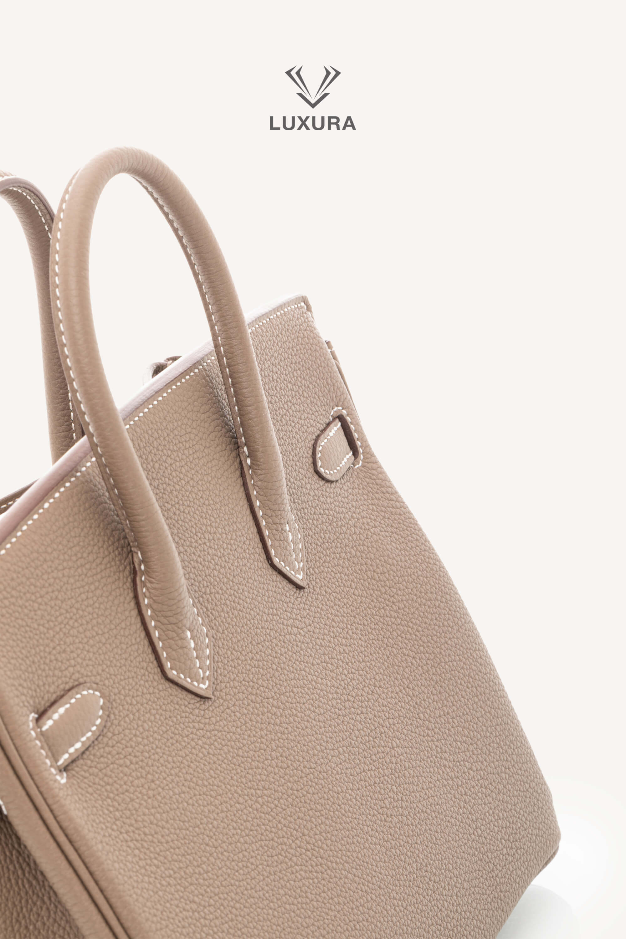 <span style="font-size: 10px;letter-spacing: .15em">HARD TO FIND</span><br> <strong>HERMES</strong><br> <div style="margin-top:10px;font-size:16px">Birkin 25 Etoupe Togo Palladium Hardware</div><br> - Image 31
