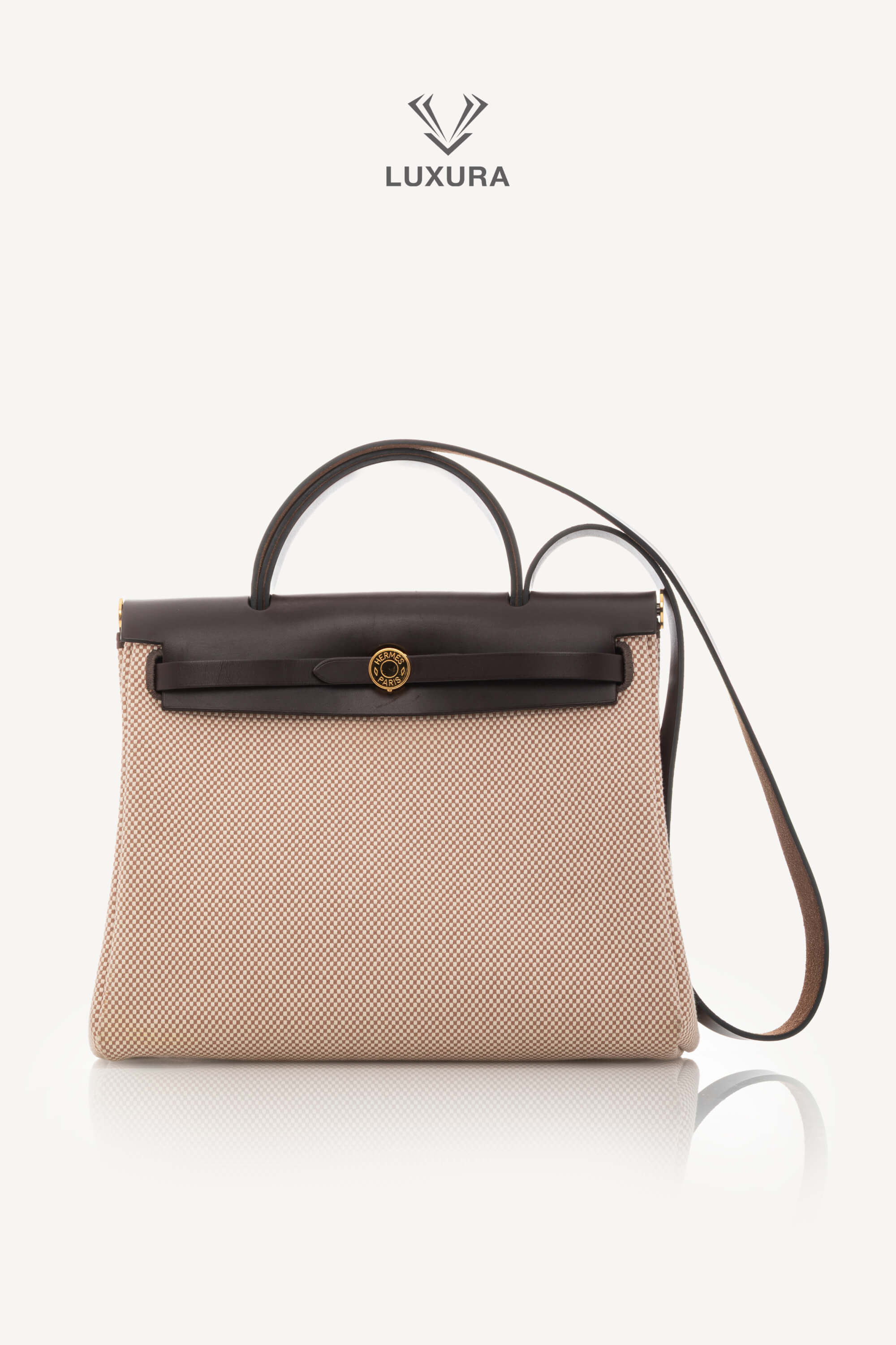 <span style="font-size: 10px;letter-spacing: .15em">BEST DEAL</span><br> <strong>HERMES</strong><br> <div style="margin-top:10px;font-size:16px">Hunter Criss Viking Herbag Zip Retourne 31 PM Rouge Sellier</div><br> - Image 6