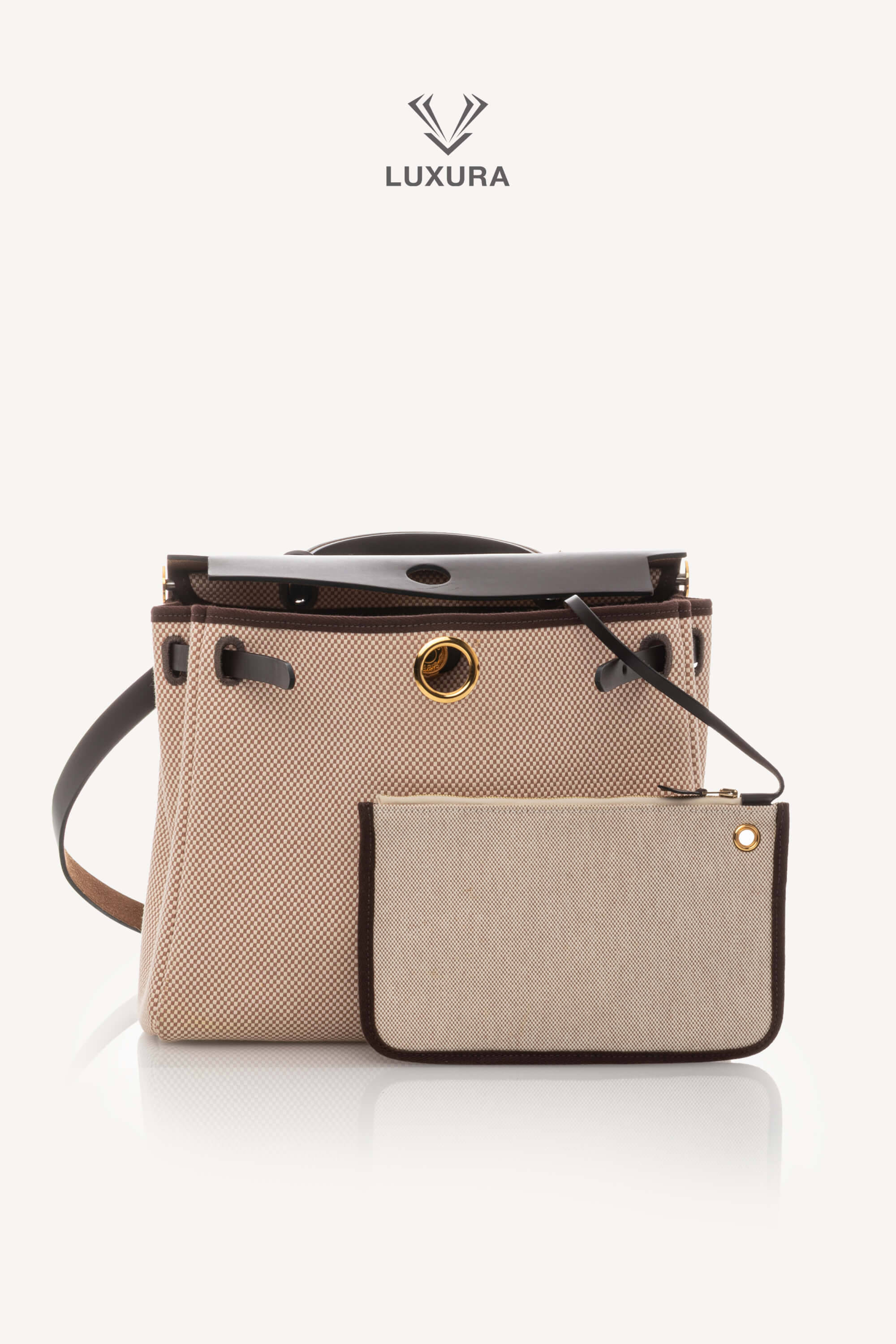 <span style="font-size: 10px;letter-spacing: .15em">BEST DEAL</span><br> <strong>HERMES</strong><br> <div style="margin-top:10px;font-size:16px">Hunter Criss Viking Herbag Zip Retourne 31 PM Rouge Sellier</div><br> - Image 11