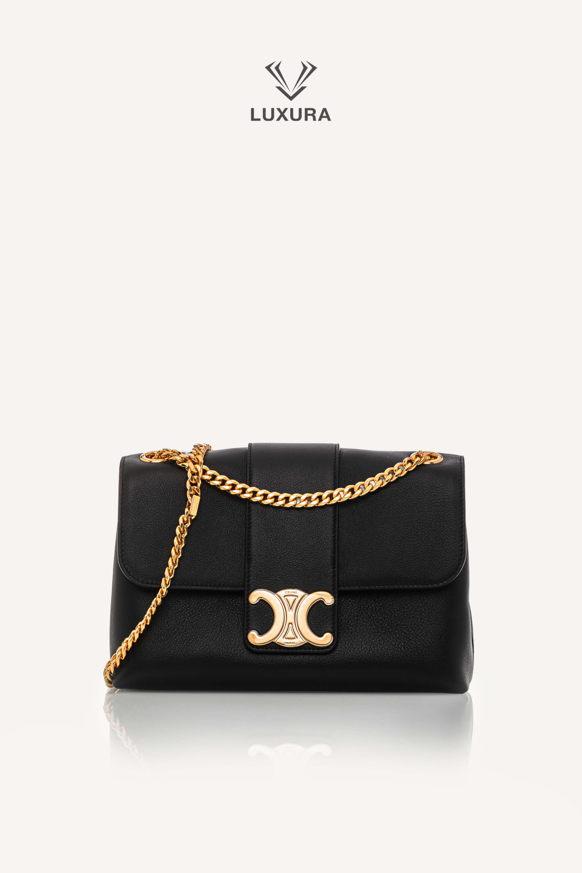 Genti de designeri pre-owned | CELINE Medium Victoire Bag in Supple Calfskin
