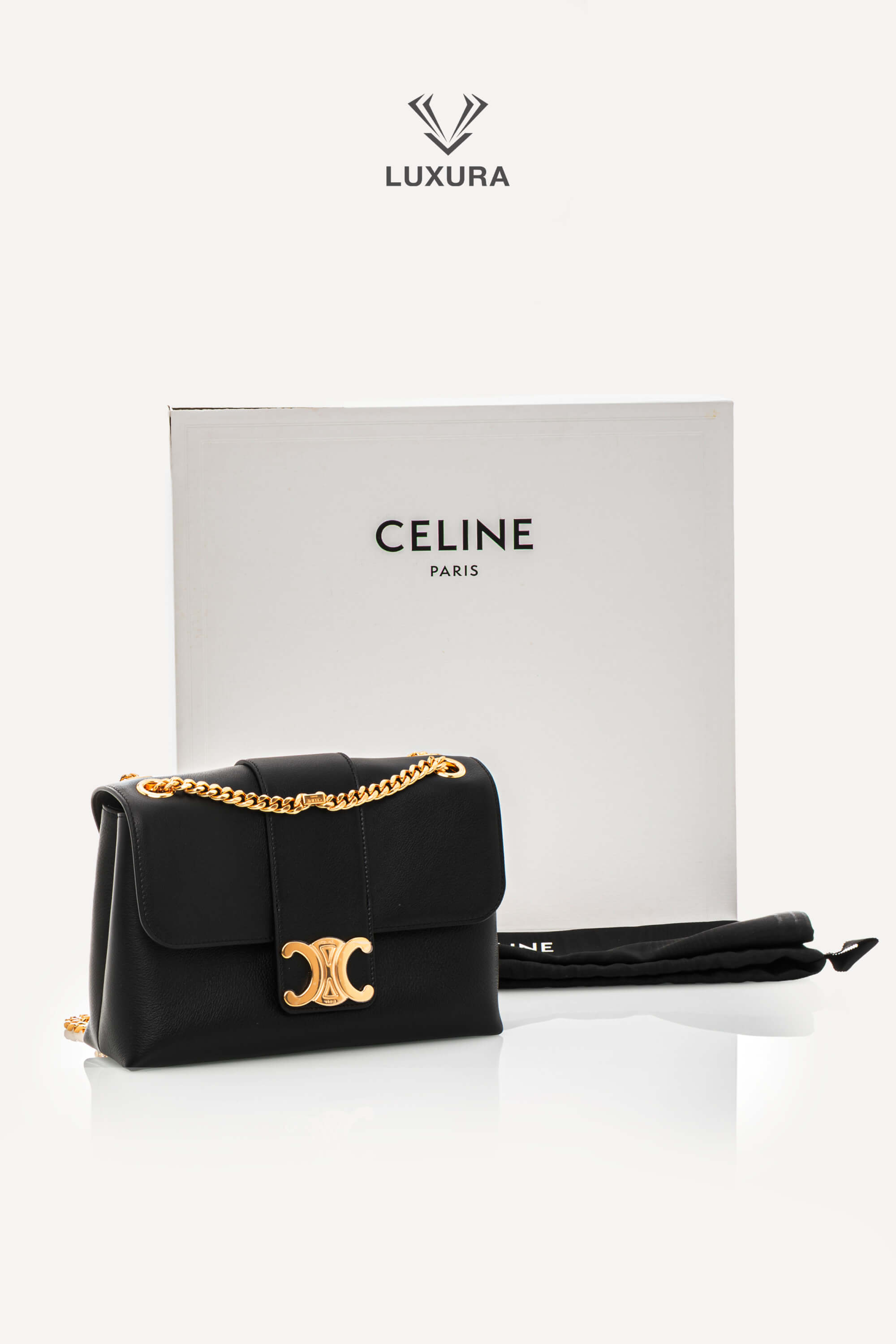 Genti de designeri pre-owned | CELINE Medium Victoire Bag in Supple Calfskin