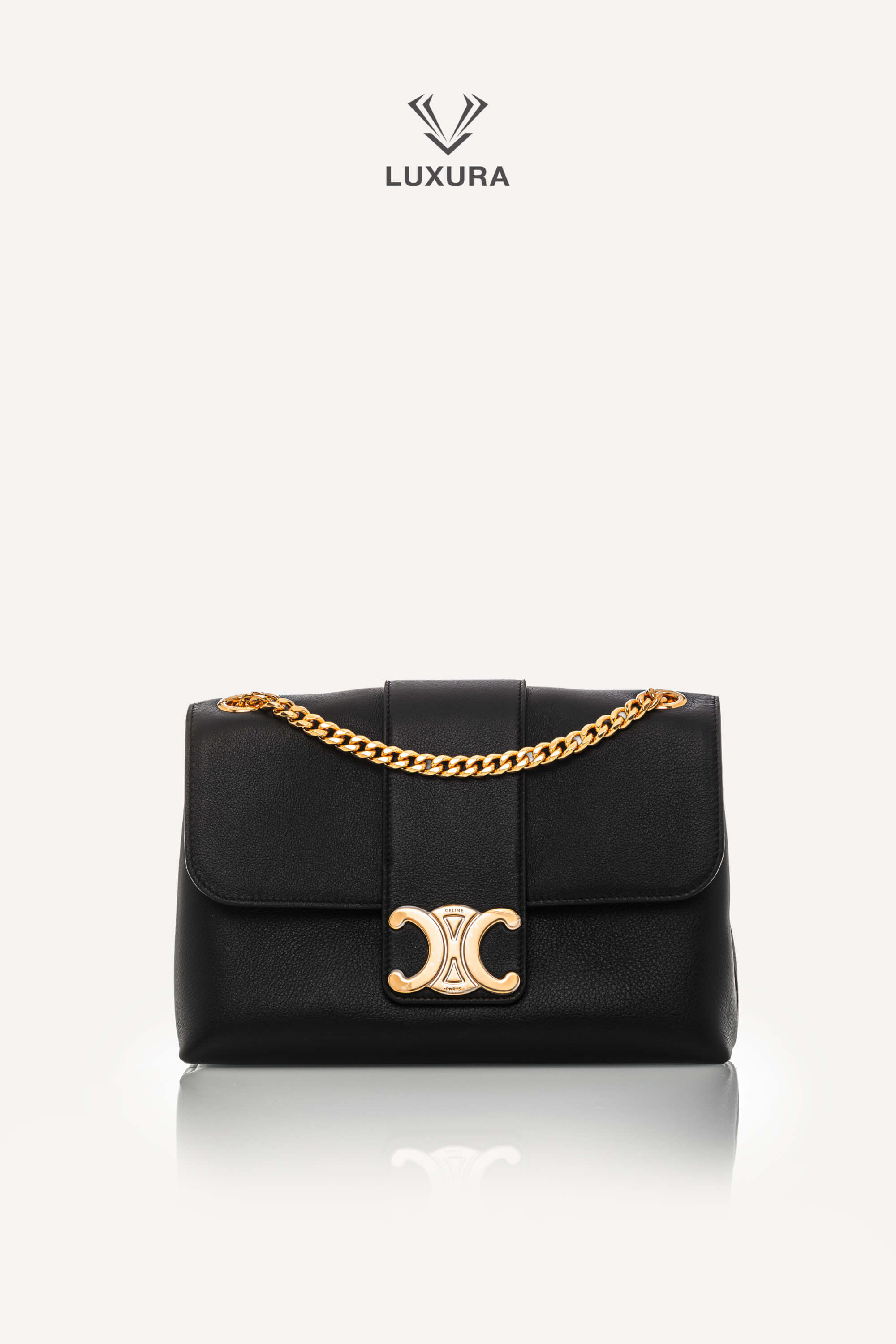 Genti de designeri pre-owned | CELINE Medium Victoire Bag in Supple Calfskin