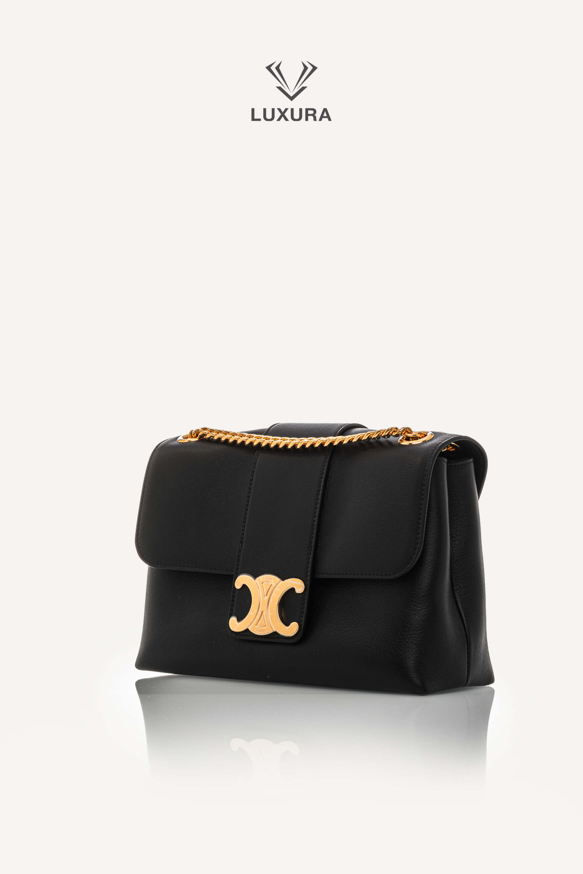 Genti de designeri pre-owned | CELINE Medium Victoire Bag in Supple Calfskin