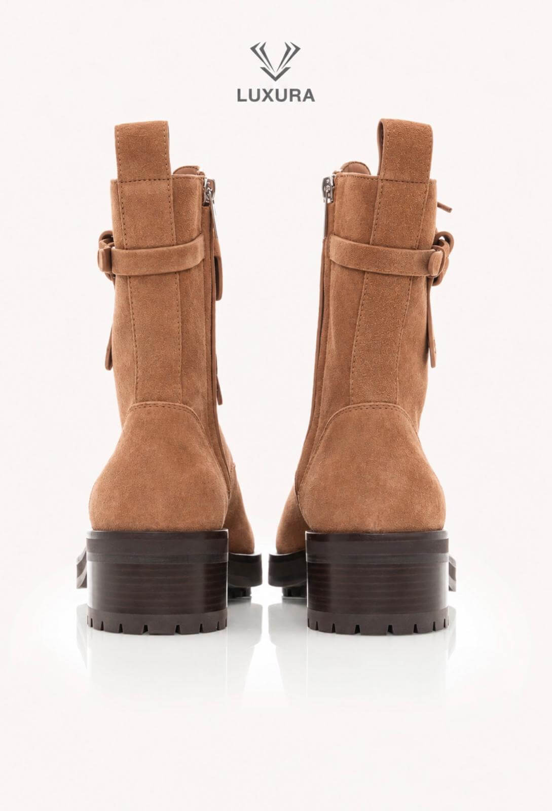 <span style="font-size: 10px;letter-spacing: .15em">BEST DEAL</span><br> <strong>JIMMY CHOO</strong><br> <div style="margin-top:10px;font-size:16px">Rosabel Suede Combat Boots Brown 38</div><br> - Image 6