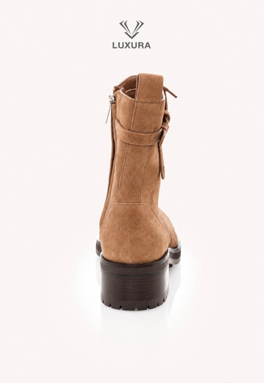 <span style="font-size: 10px;letter-spacing: .15em">BEST DEAL</span><br> <strong>JIMMY CHOO</strong><br> <div style="margin-top:10px;font-size:16px">Rosabel Suede Combat Boots Brown 38</div><br> - Image 18