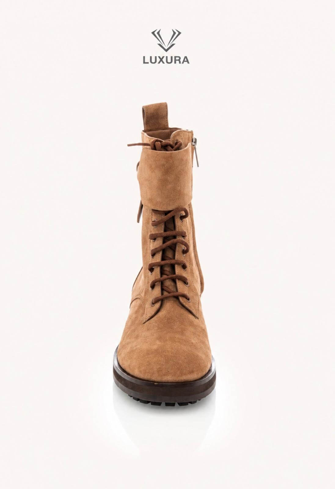 <span style="font-size: 10px;letter-spacing: .15em">BEST DEAL</span><br> <strong>JIMMY CHOO</strong><br> <div style="margin-top:10px;font-size:16px">Rosabel Suede Combat Boots Brown 38</div><br> - Image 17