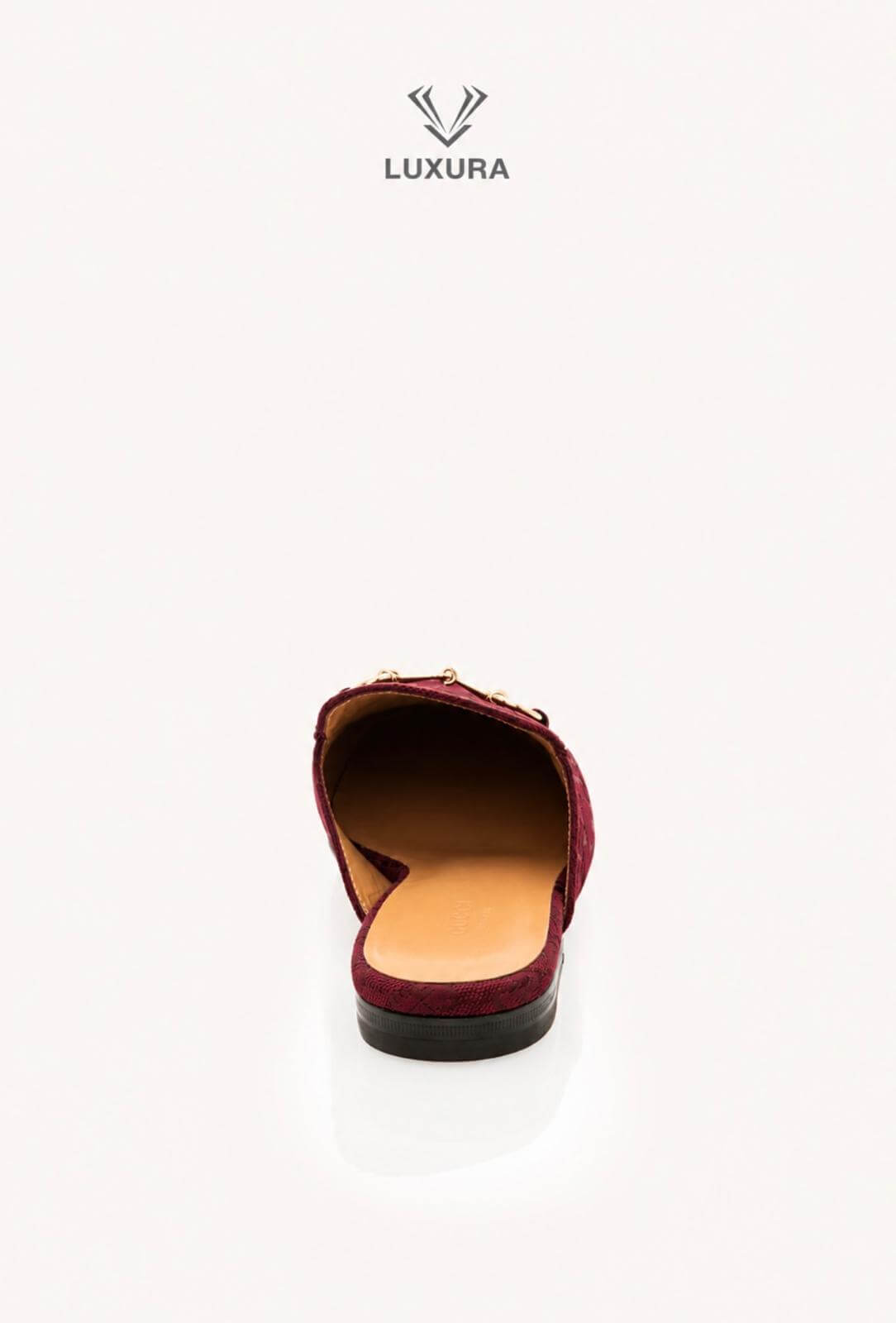 <span style="font-size: 10px;letter-spacing: .15em">BEST DEAL</span><br> <strong>GUCCI</strong><br> <div style="margin-top:10px;font-size:16px">GG Monogram Canvas Princetown Slippers Rosso Ancora 37</div><br> - Image 7
