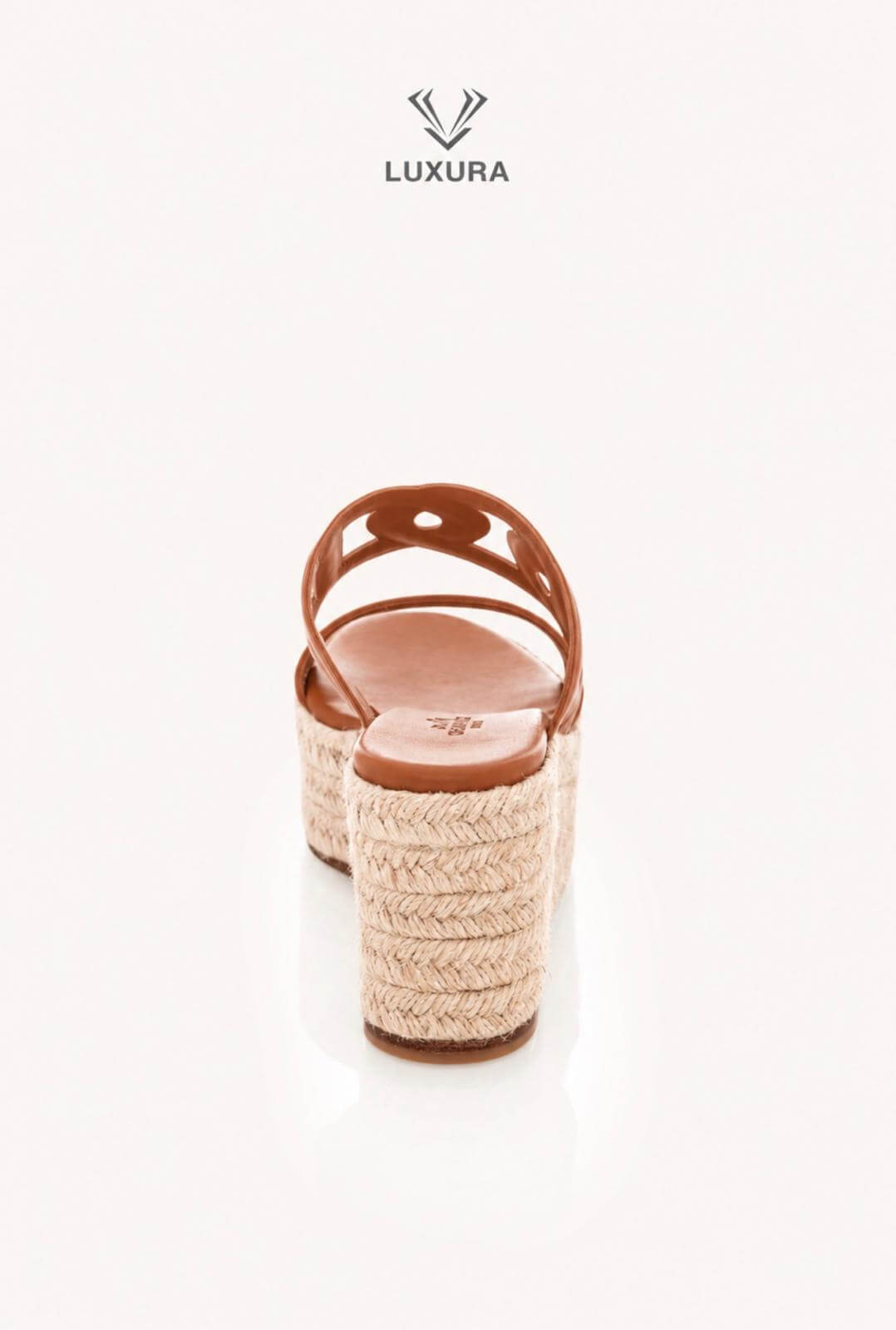 <span style="font-size: 10px;letter-spacing: .15em">HARD TO FIND</span><br> <strong>HERMES</strong><br> <div style="margin-top:10px;font-size:16px">Nappa Ithea Espadrille Wedge Sandals Naturel 38</div><br> - Image 8
