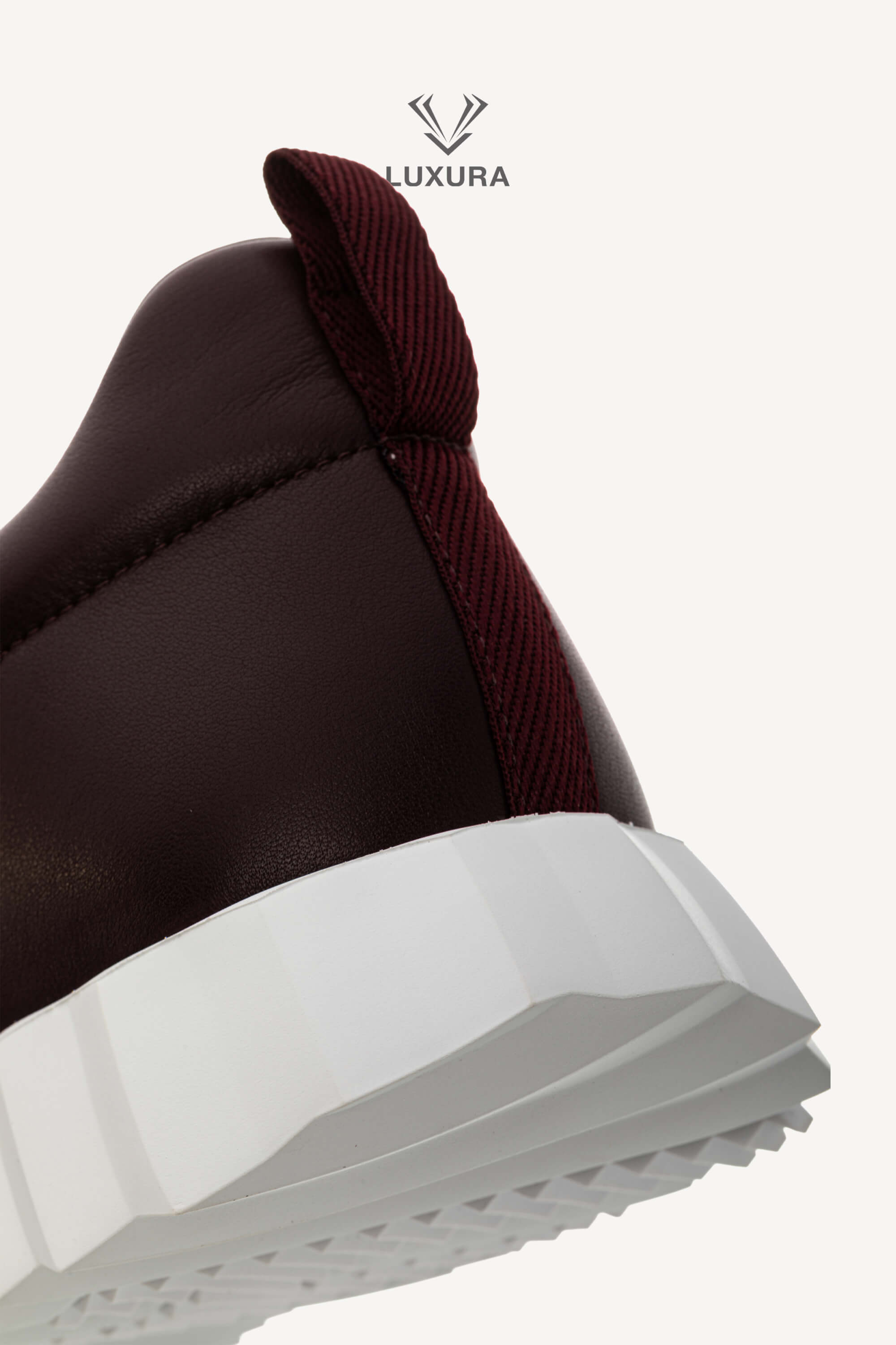 Set complet | HERMES Bouncing Sneaker in Calfskin and Suede Goatskin Bordeaux 42