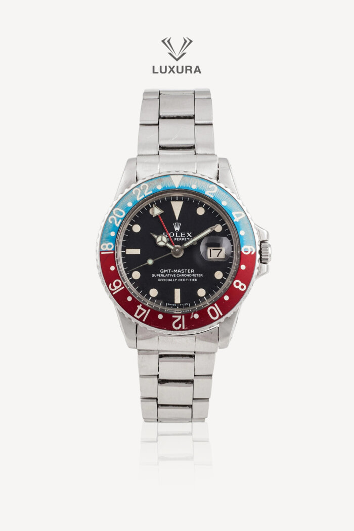 <span style="font-size: 10px; color: rgb(101, 101, 101);letter-spacing: .15em;">HARD TO FIND</span><br><strong> ROLEX </strong><br><div style="margin-top:10px; font-size:16px;">GMT Master Black Matte 1675</div><br>