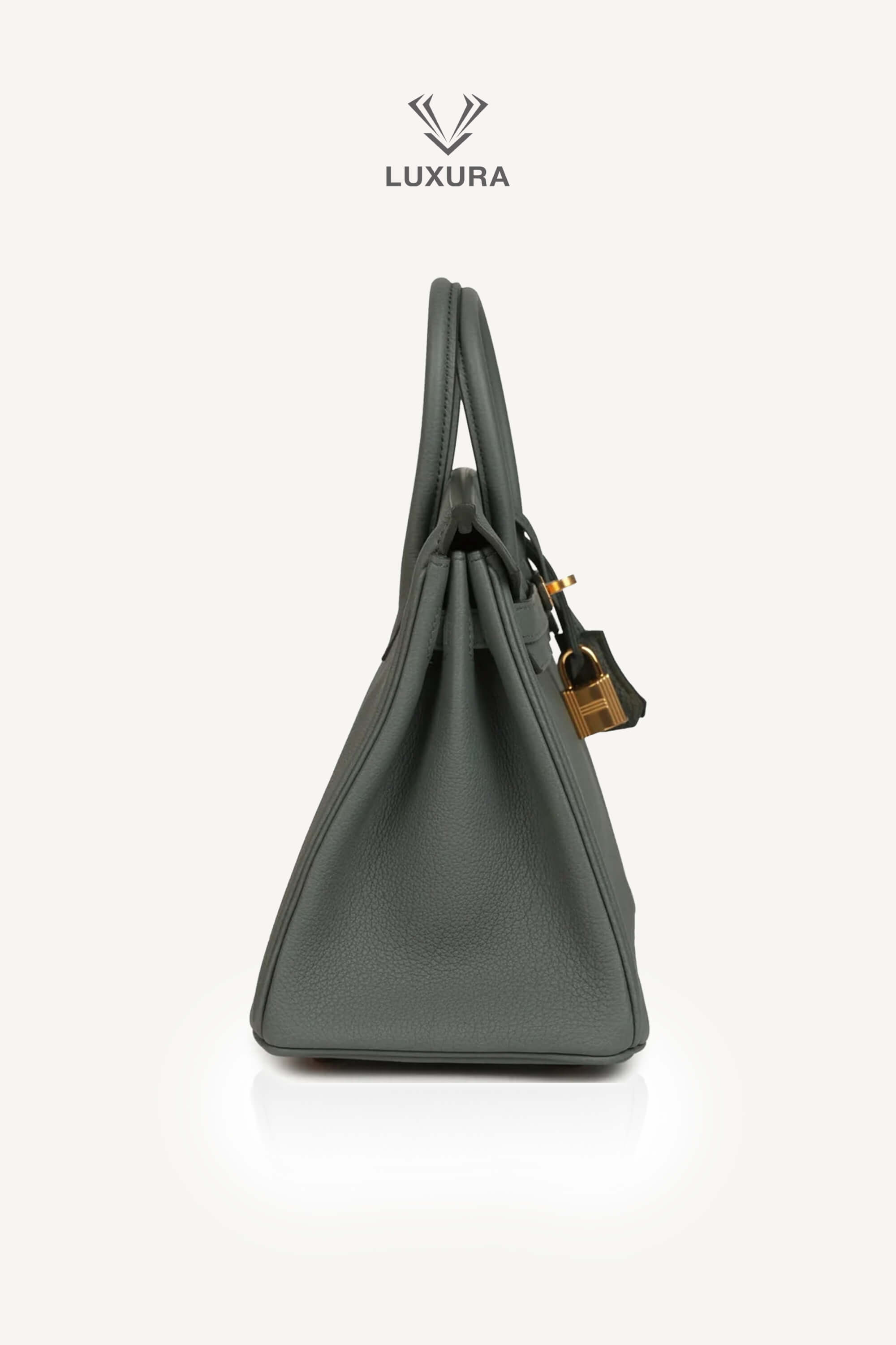 <span style="font-size: 10px;letter-spacing: .15em">HARD TO FIND</span><br> <strong>HERMES</strong><br> <div style="margin-top:10px;font-size:16px">Birkin 25 Vert Amande Togo Gold Hardware</div><br> - Image 6