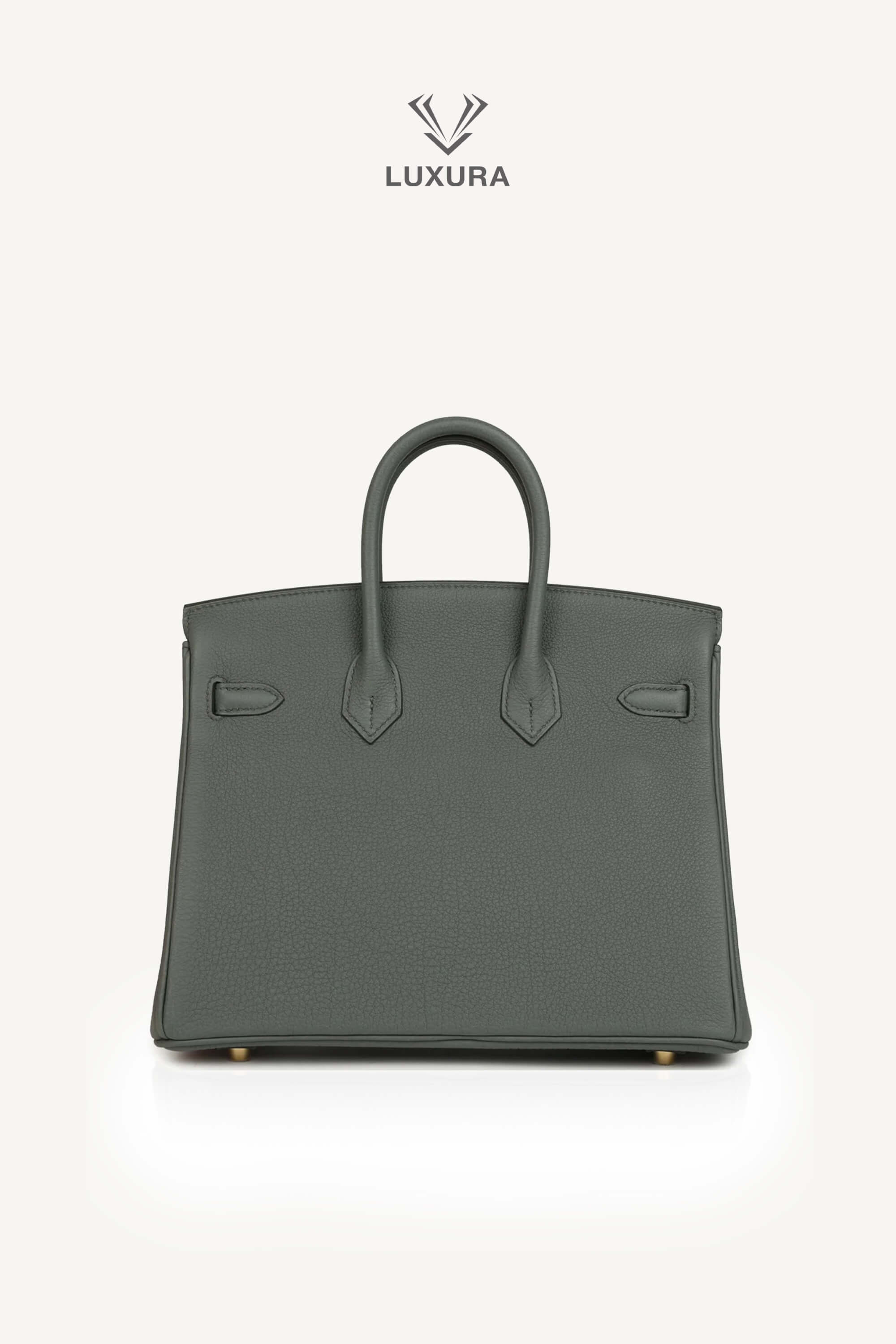 <span style="font-size: 10px;letter-spacing: .15em">HARD TO FIND</span><br> <strong>HERMES</strong><br> <div style="margin-top:10px;font-size:16px">Birkin 25 Vert Amande Togo Gold Hardware</div><br> - Image 5