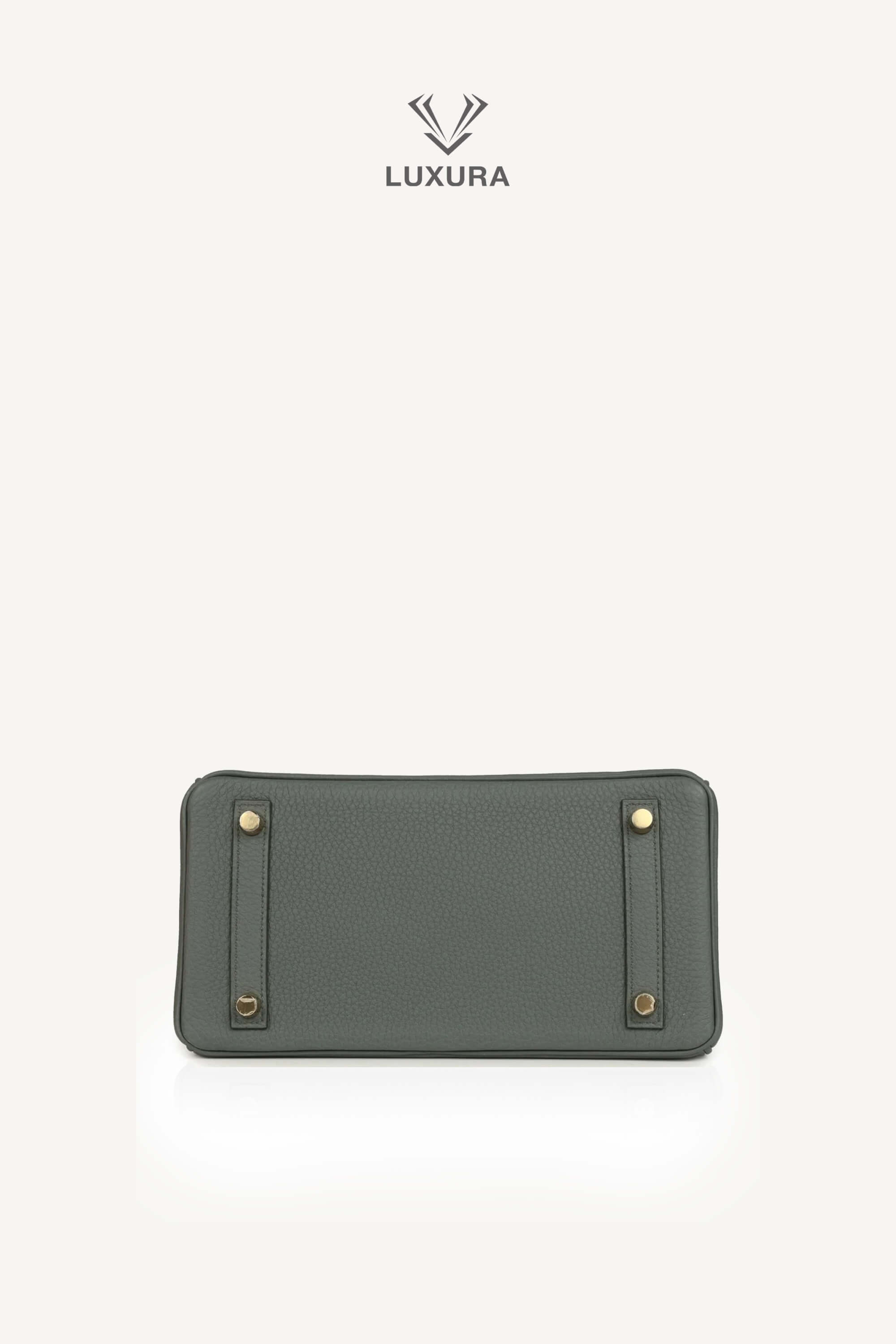 <span style="font-size: 10px;letter-spacing: .15em">HARD TO FIND</span><br> <strong>HERMES</strong><br> <div style="margin-top:10px;font-size:16px">Birkin 25 Vert Amande Togo Gold Hardware</div><br> - Image 4