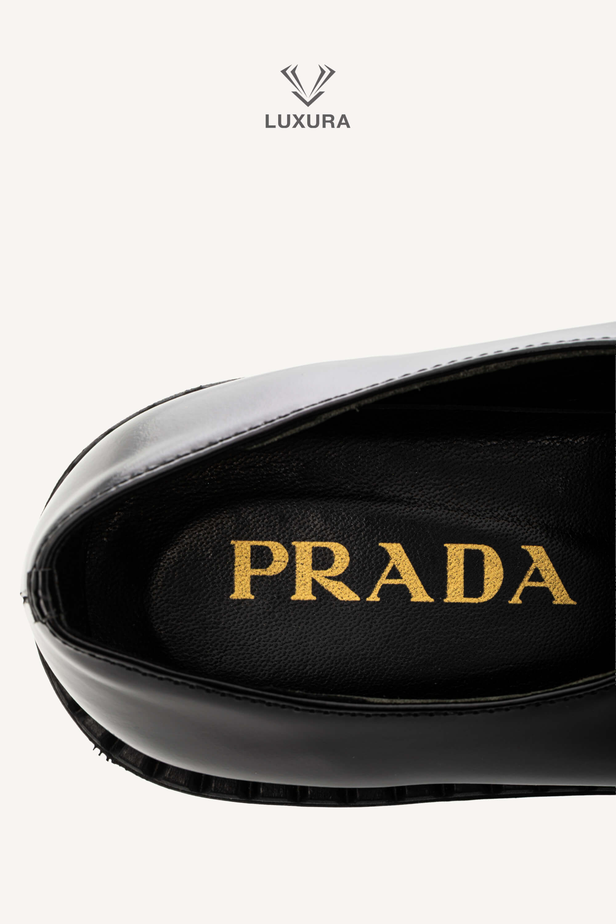 <span style="font-size: 10px;letter-spacing: .15em">BEST DEAL</span><br> <strong>PRADA</strong><br> <div style="margin-top:10px;font-size:16px">Chocolate Brushed Leather Loafers Black 38</div><br> - Image 16