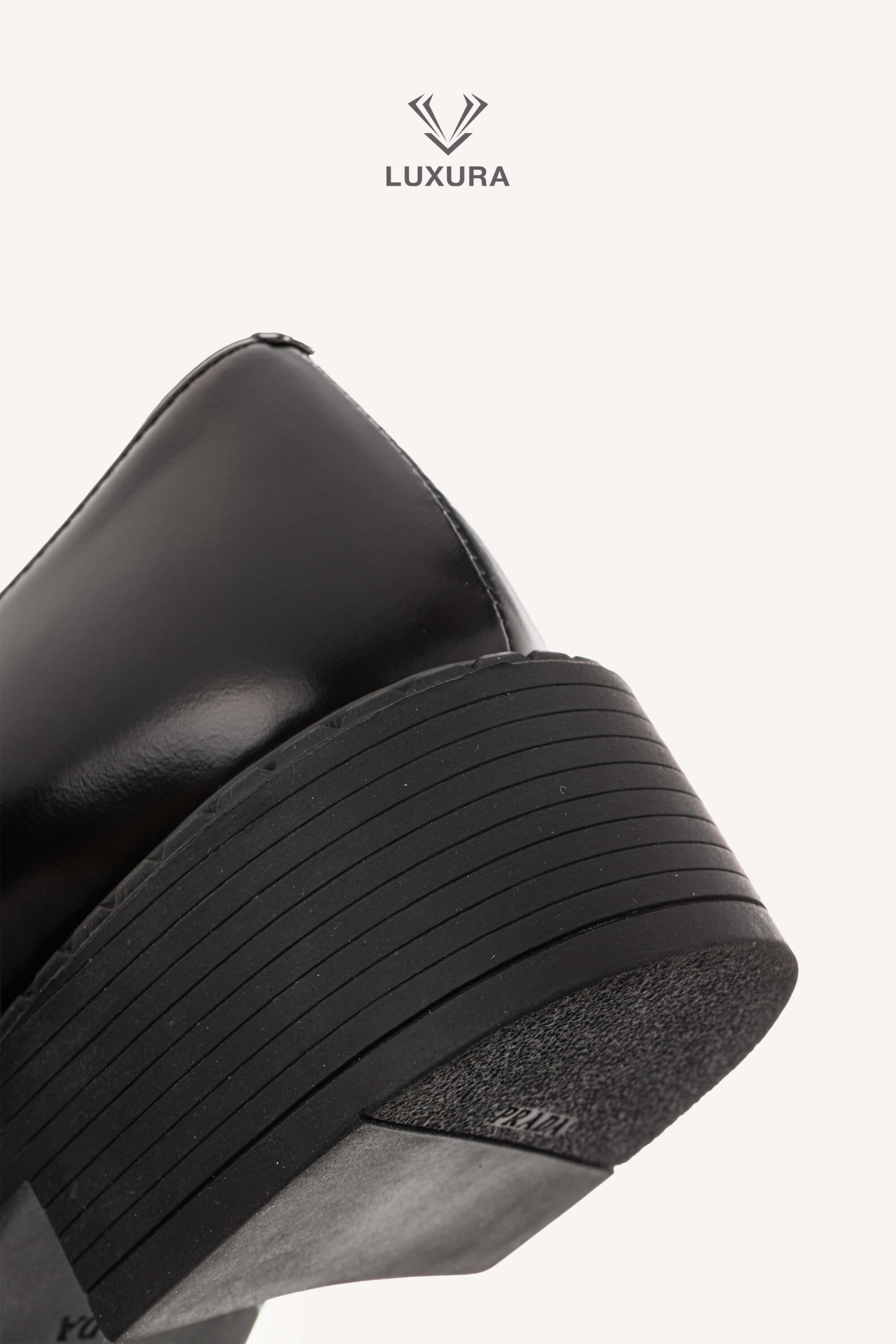 <span style="font-size: 10px;letter-spacing: .15em">BEST DEAL</span><br> <strong>PRADA</strong><br> <div style="margin-top:10px;font-size:16px">Chocolate Brushed Leather Loafers Black 38</div><br> - Image 17