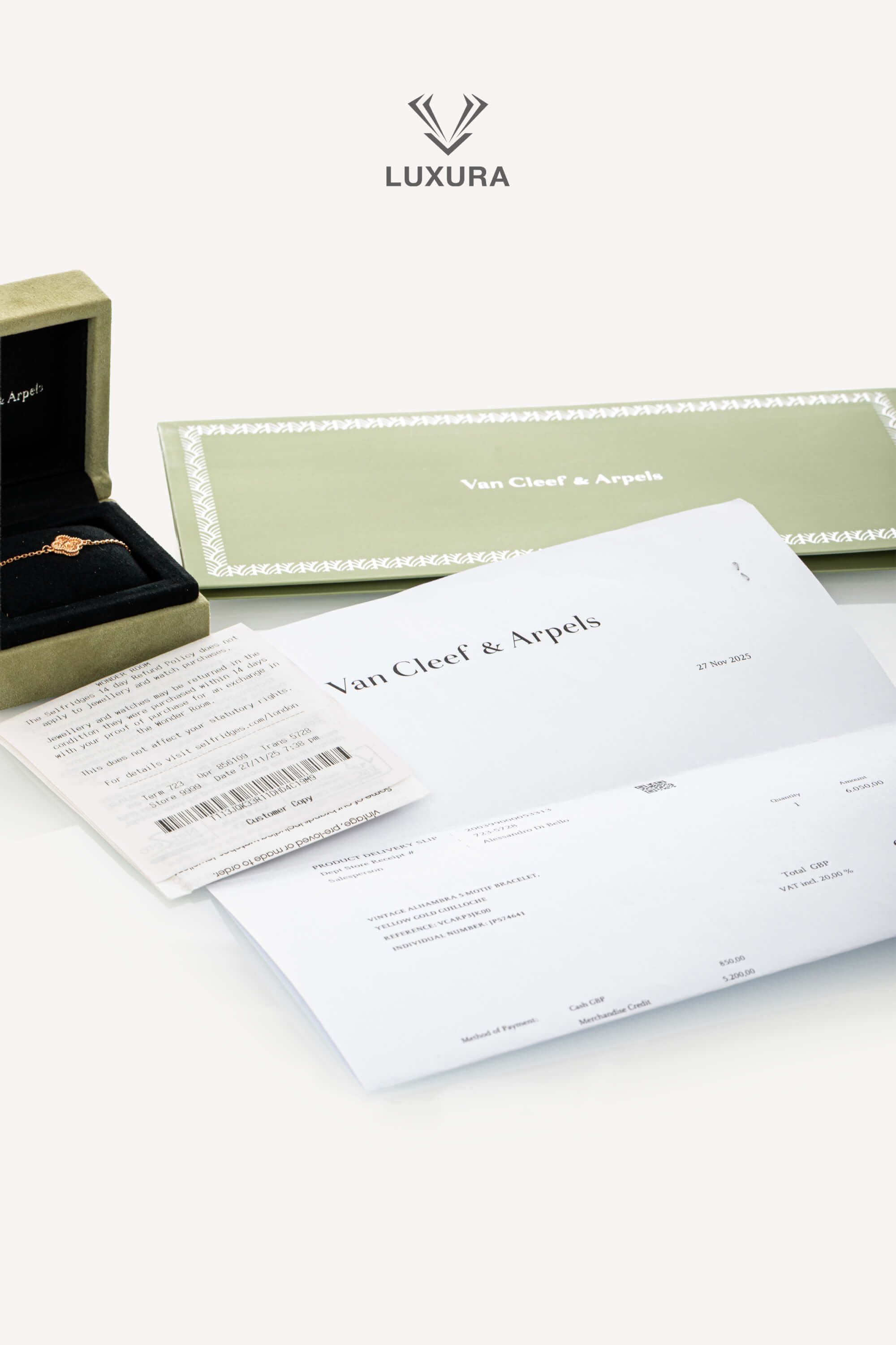 <span style="font-size: 10px;letter-spacing: .15em">HARD TO FIND</span><br> <strong>VAN CLEEF & ARPELS</strong><br> <div style="margin-top:10px;font-size:16px">Sweet Alhambra Bracelet 18K Rose Gold</div><br> - Image 5