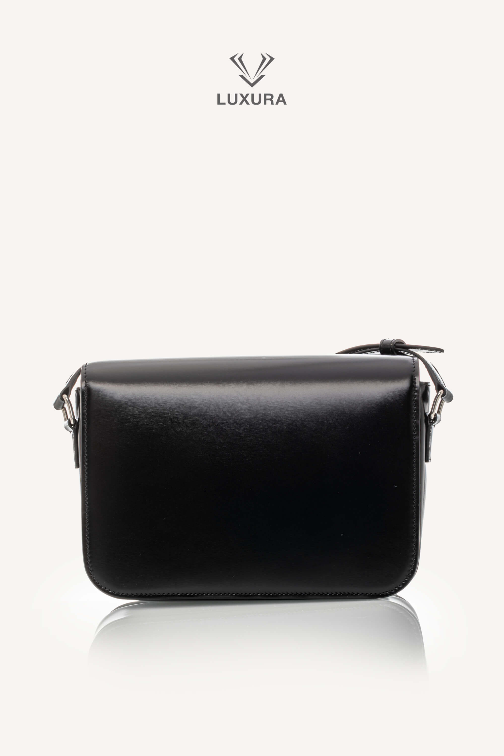 <span style="font-size: 10px;letter-spacing: .15em">BEST DEAL</span><br> <strong>CELINE</strong><br> <div style="margin-top:10px;font-size:16px">Classique Triomphe Bag In Shiny Calfskin Black</div><br> - Image 5