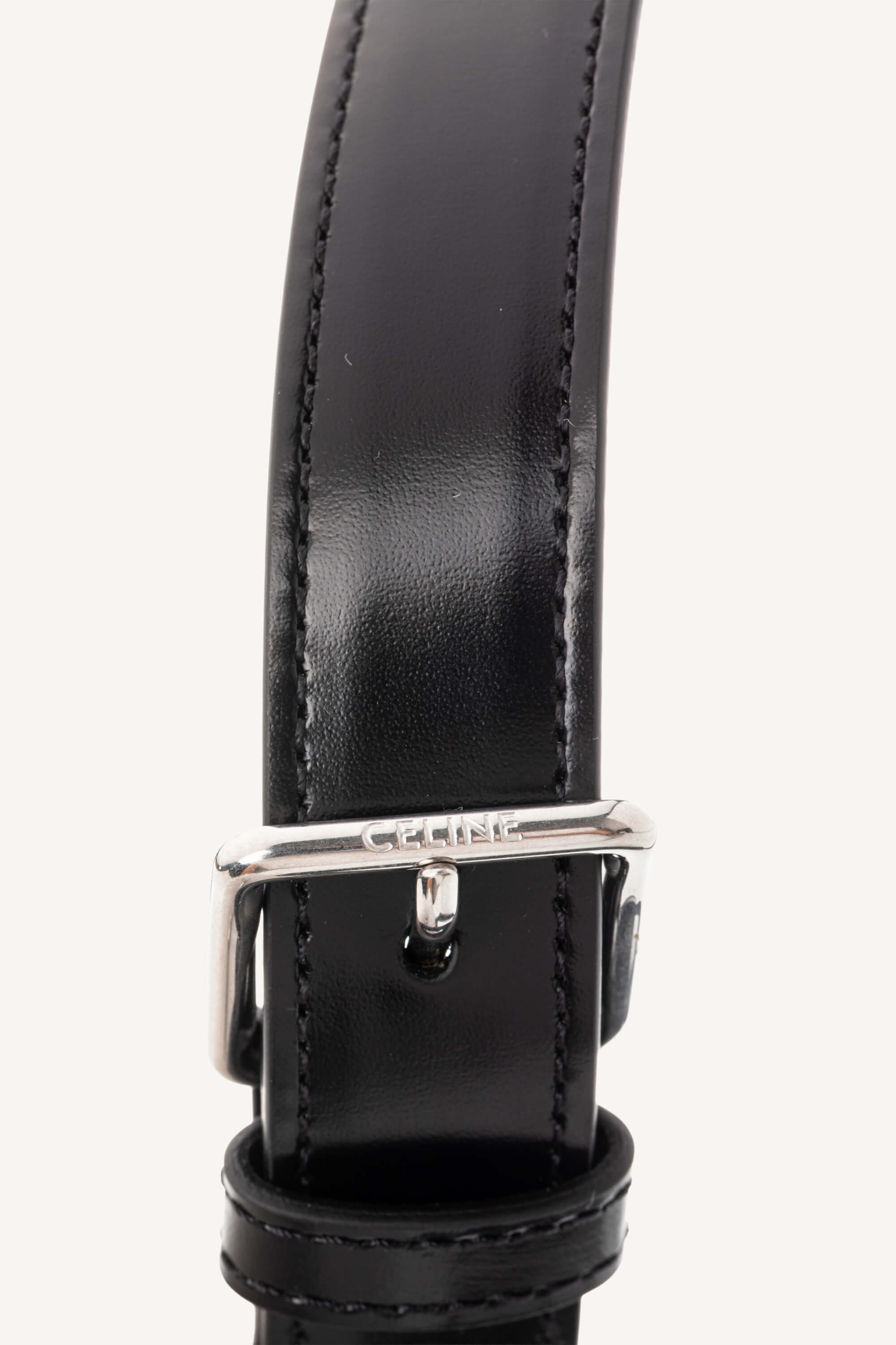 <span style="font-size: 10px;letter-spacing: .15em">BEST DEAL</span><br> <strong>CELINE</strong><br> <div style="margin-top:10px;font-size:16px">Classique Triomphe Bag In Shiny Calfskin Black</div><br> - Image 25