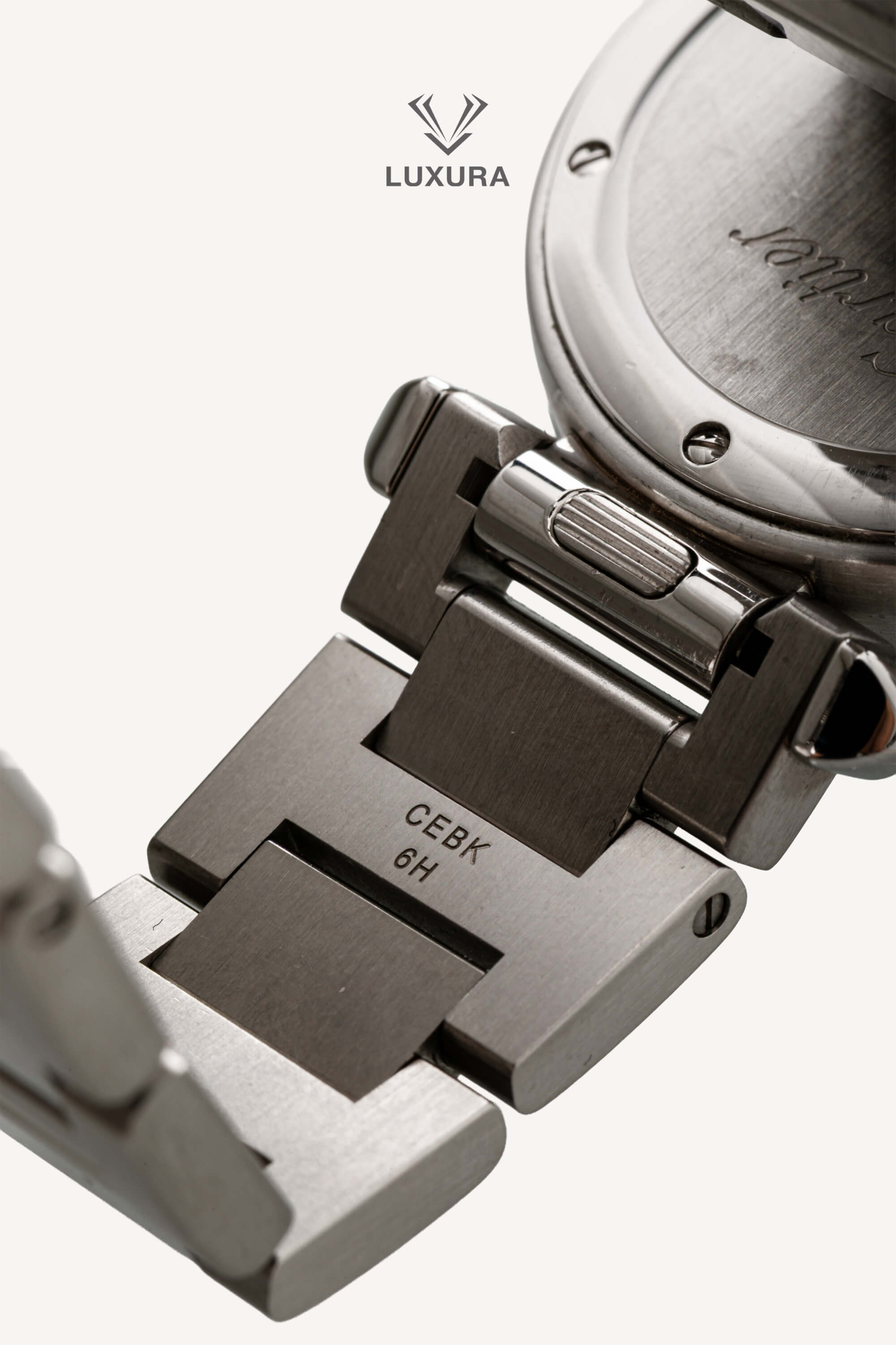 <span style="font-size: 10px; color: rgb(101, 101, 101);letter-spacing: .15em;"> IN TENDINTE</span><br><strong>CARTIER</strong><br><div style="margin-top:10px; font-size:16px;"> Pasha de Cartie-Extra Alligator Straps Stainless Steel Watch </div><br> - Image 5