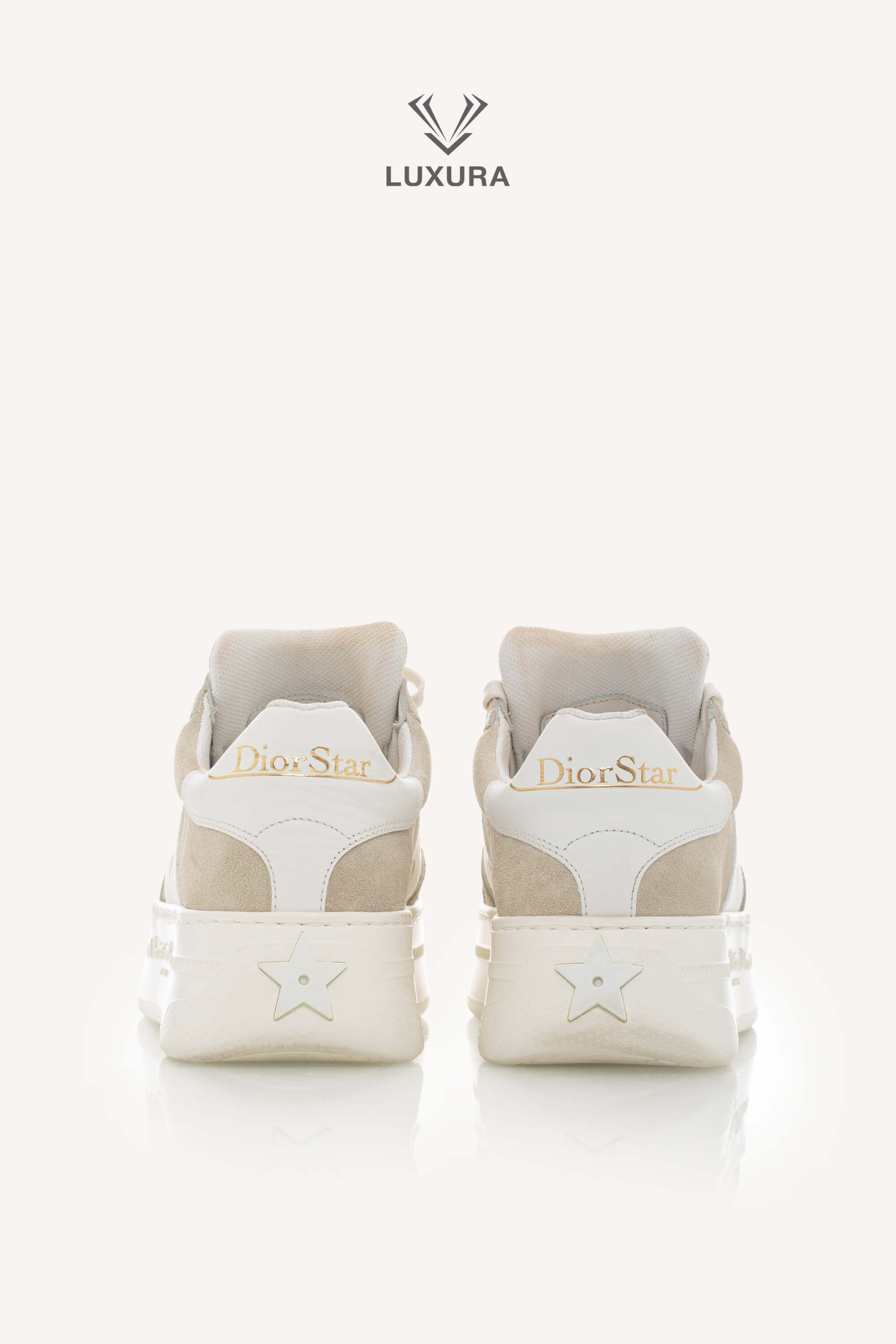 <span style="font-size: 10px;letter-spacing: .15em">HARD TO FIND</span><br> <strong>CHRISTIAN DIOR</strong><br> <div style="margin-top:10px;font-size:16px">Suede Calfskin Dior Star Platform Sneaker Light Beige 36.5</div><br> - Image 12