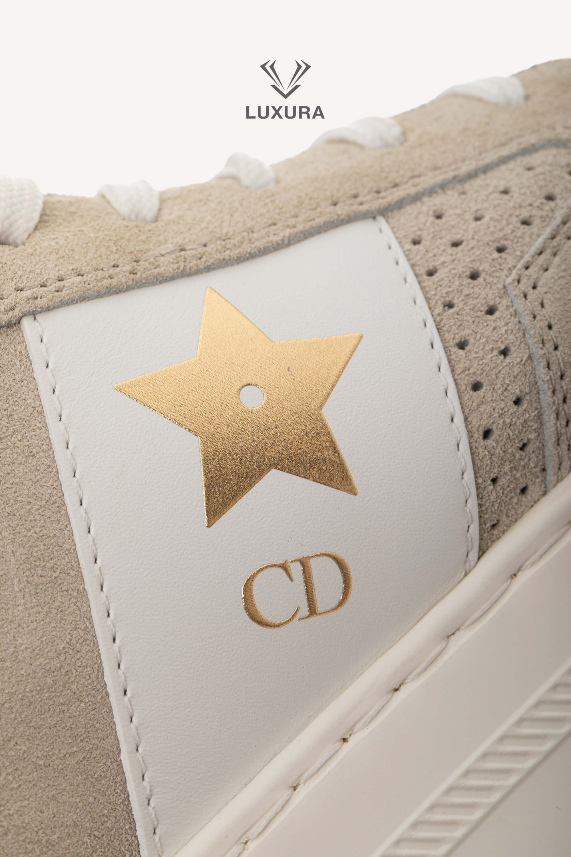<span style="font-size: 10px;letter-spacing: .15em">HARD TO FIND</span><br> <strong>CHRISTIAN DIOR</strong><br> <div style="margin-top:10px;font-size:16px">Suede Calfskin Dior Star Platform Sneaker Light Beige 36.5</div><br> - Image 14