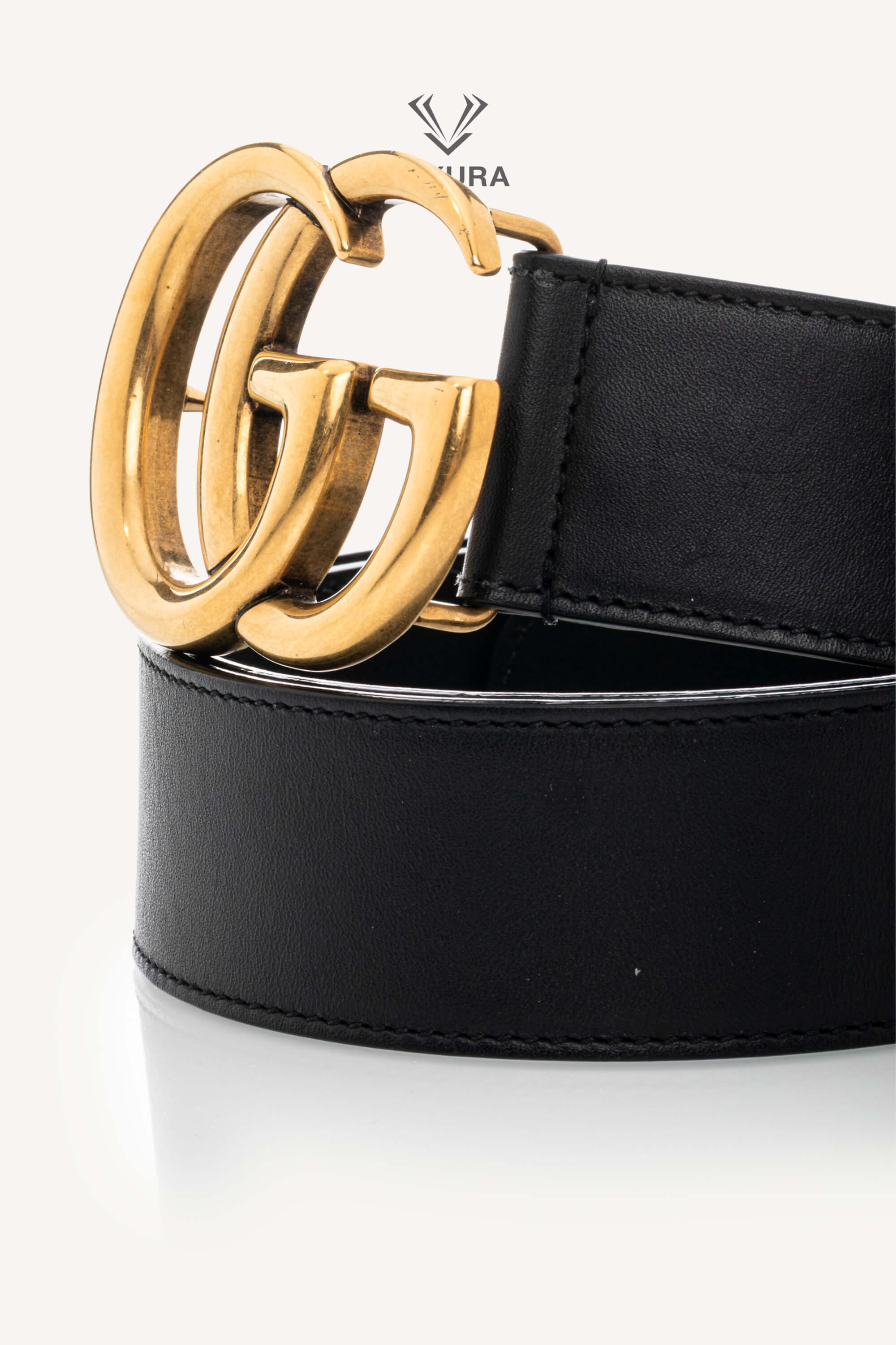 <span style="font-size: 10px;letter-spacing: .15em">IN TRENDING</span><br> <strong>GUCCI</strong><br> <div style="margin-top:10px;font-size:16px">Calfskin Double G 40mm Belt 85 Black</div><br> - Image 6