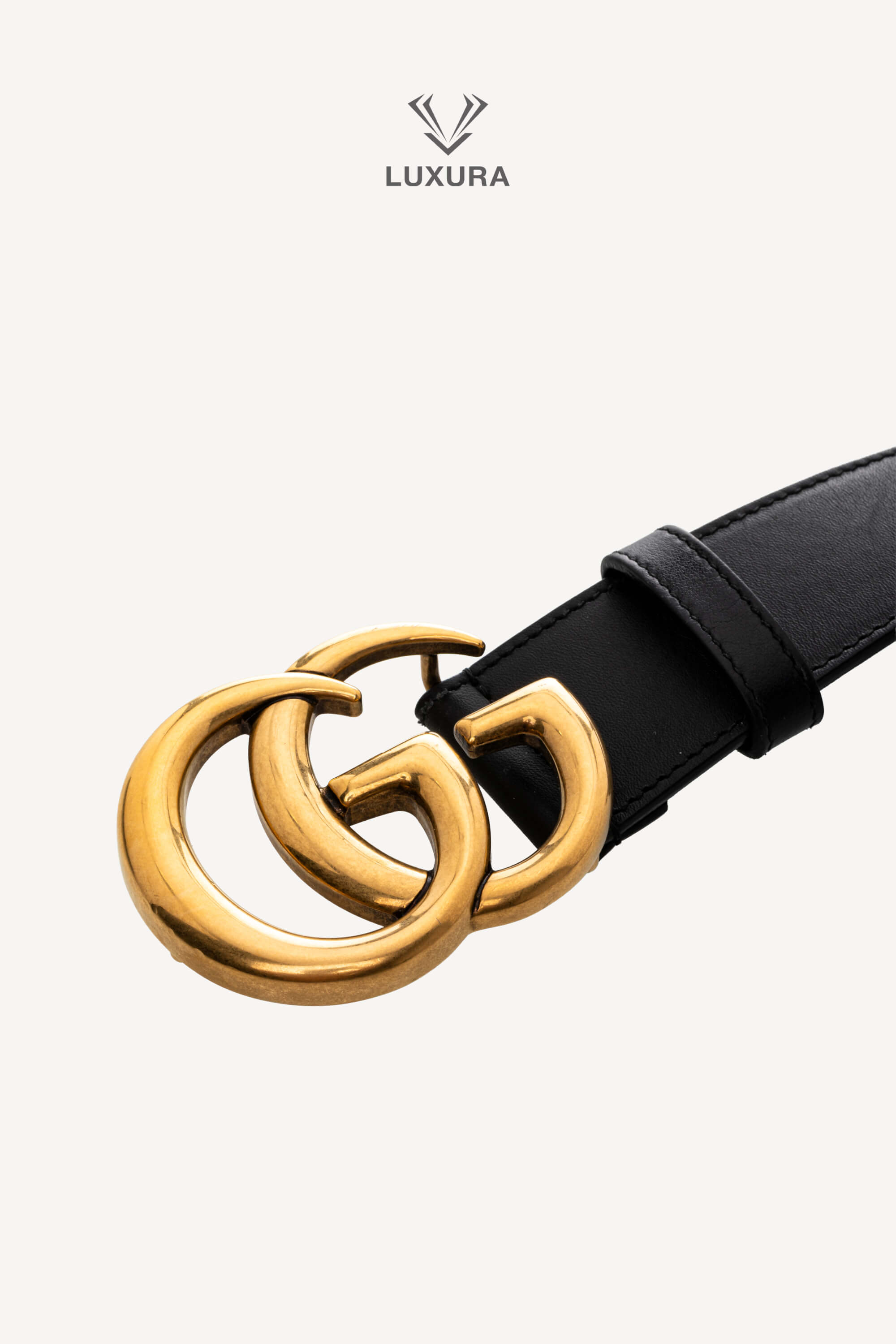 <span style="font-size: 10px;letter-spacing: .15em">IN TRENDING</span><br> <strong>GUCCI</strong><br> <div style="margin-top:10px;font-size:16px">Calfskin Double G 40mm Belt 85 Black</div><br> - Image 5