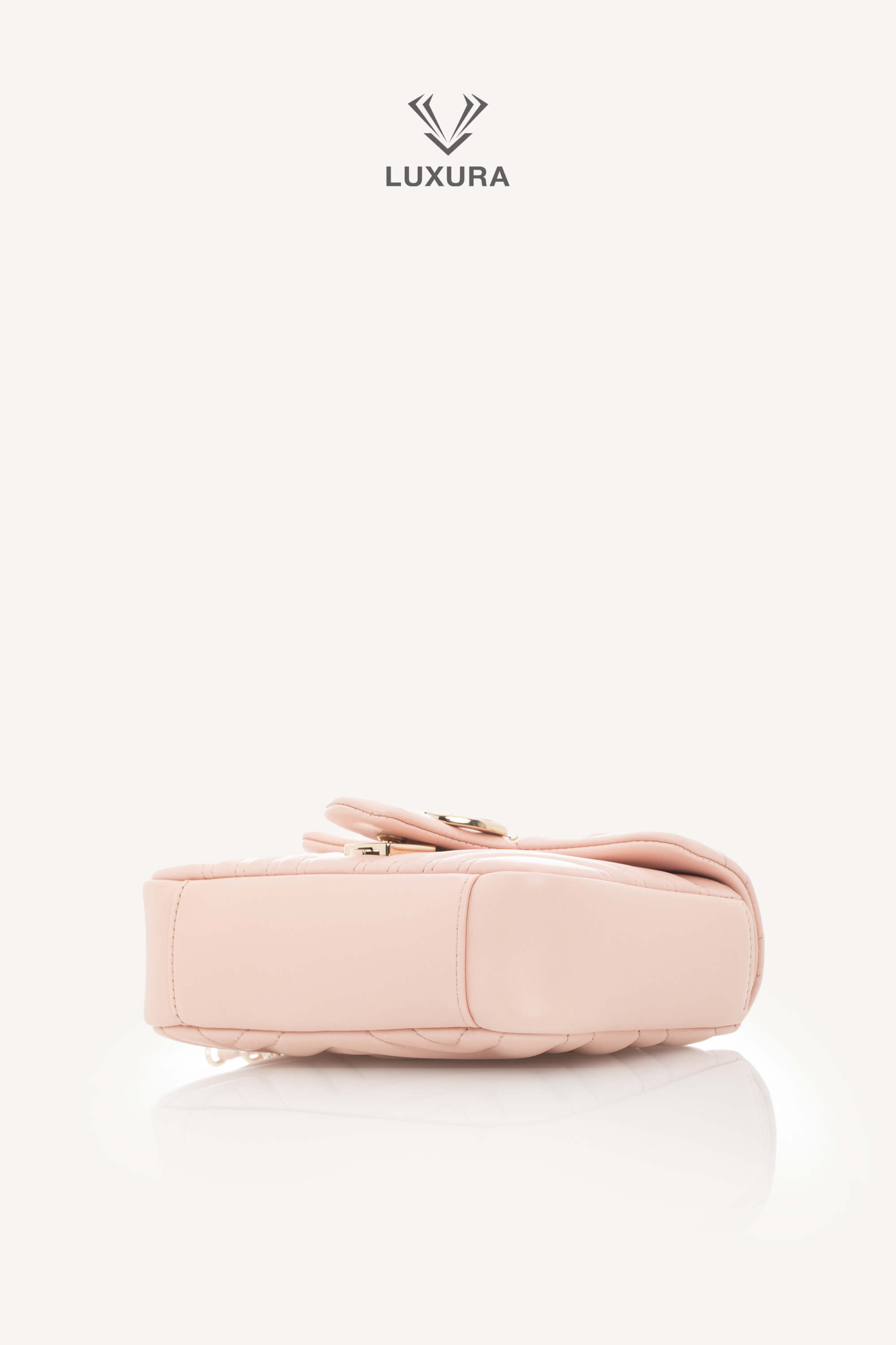 <span style="font-size: 10px;letter-spacing: .15em">NEW COLLECTION</span><br> <strong>GUCCI</strong><br> <div style="margin-top:10px;font-size:16px">Marmont Small Shoulder Bag Light Pink Skin</div><br> - Image 28