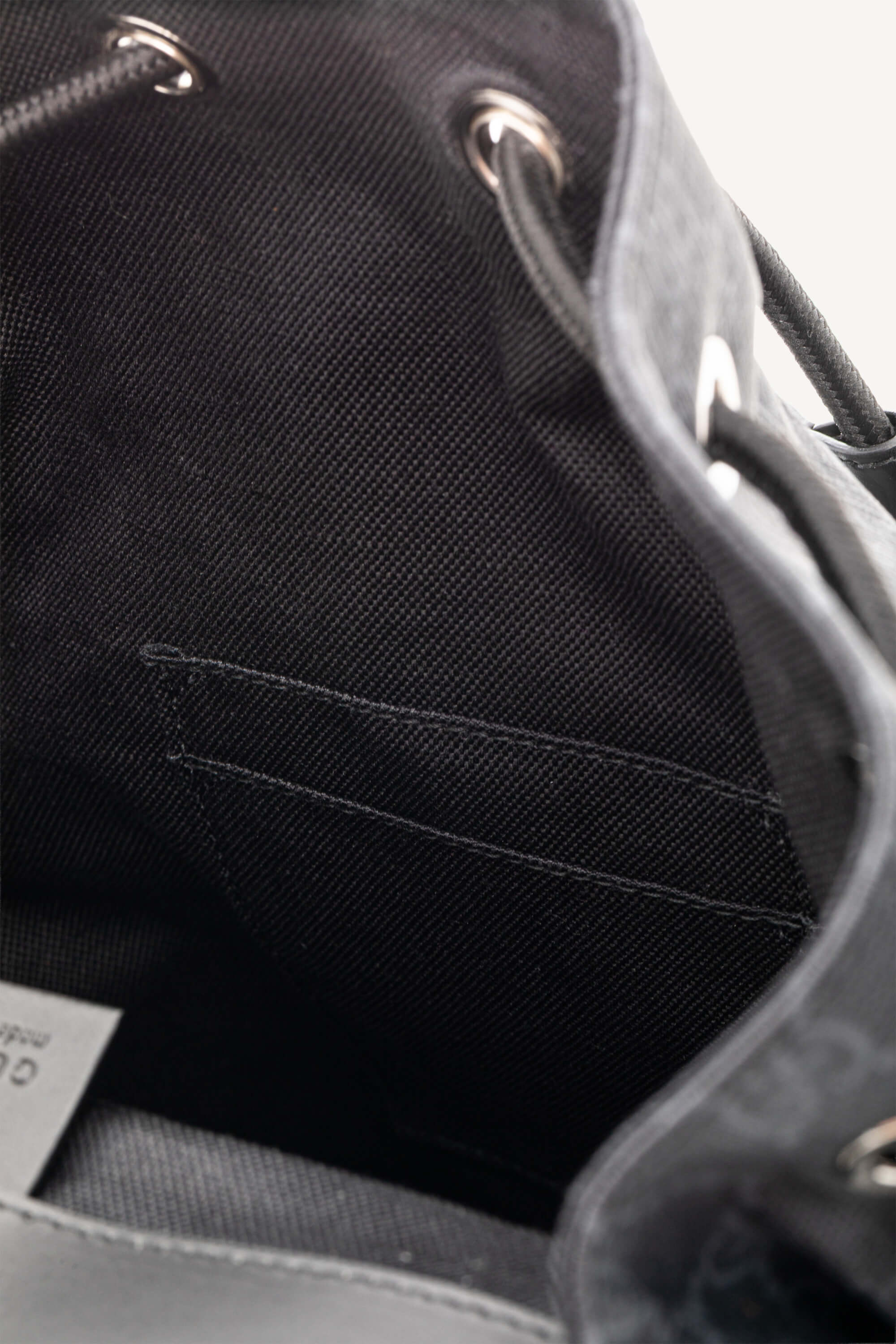 <span style="font-size: 10px;letter-spacing: .15em">BEST DEAL</span><br> <strong>GUCCI</strong><br> <div style="margin-top:10px;font-size:16px">Soft GG Supreme Monogram Calfskin Web Double Buckle Backpack Black</div><br> - Image 4
