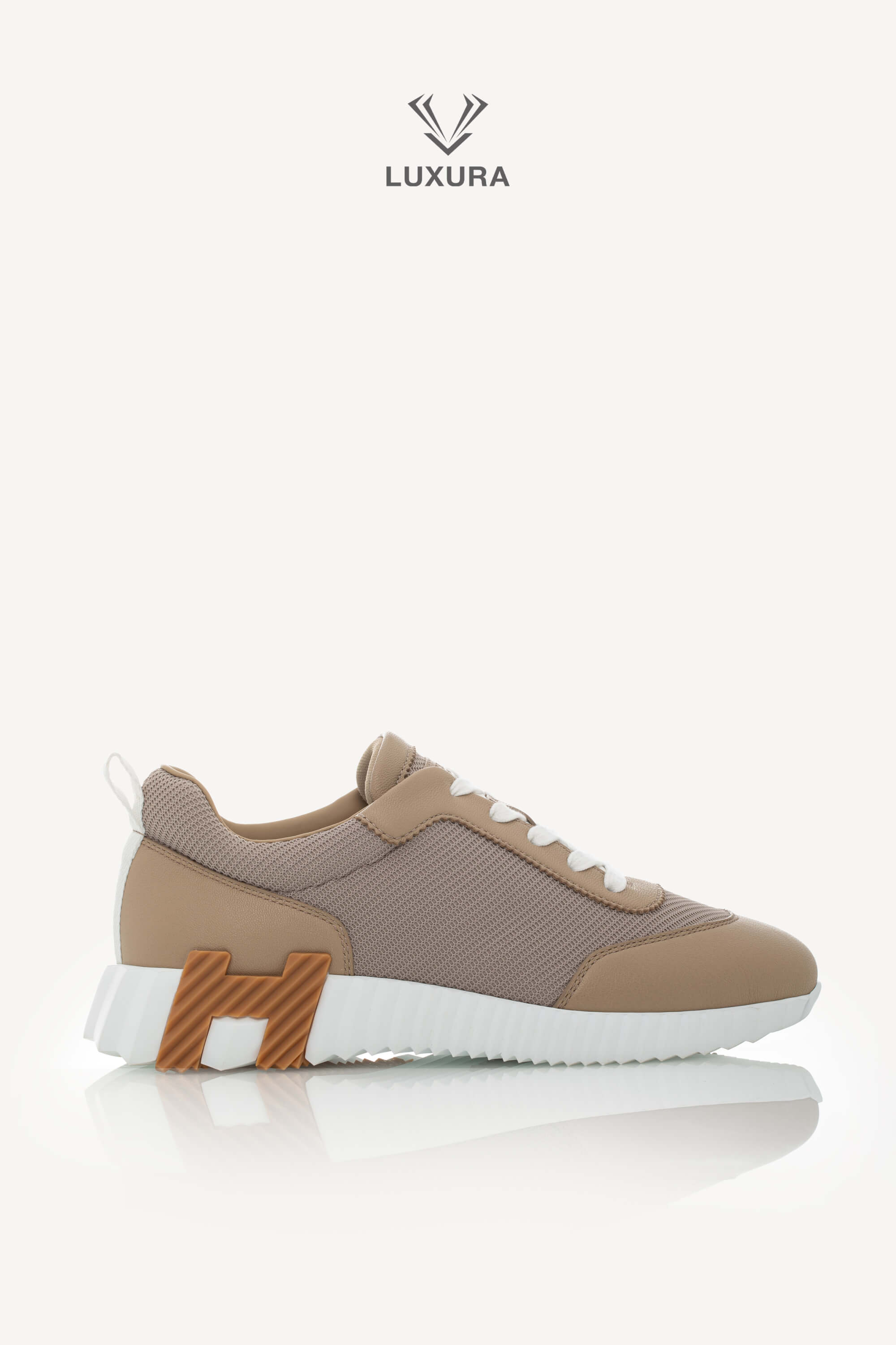 Luxura Boutique | Hermes Bouncing Sneaker Beige Lin 39 | SSLEB00227320 | imagine 8