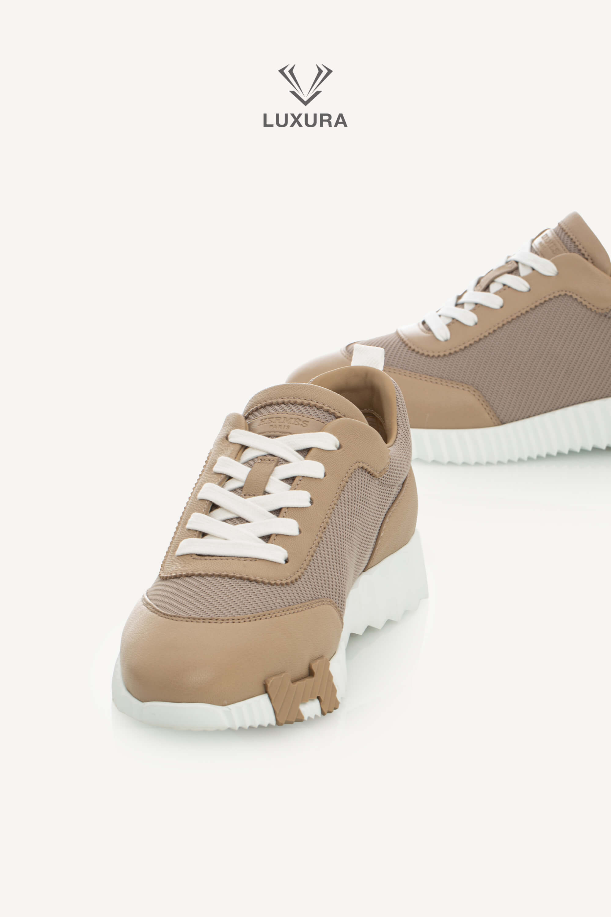 Luxura Boutique | Hermes Bouncing Sneaker Beige Lin 39 | SSLEB00227320 | imagine 5