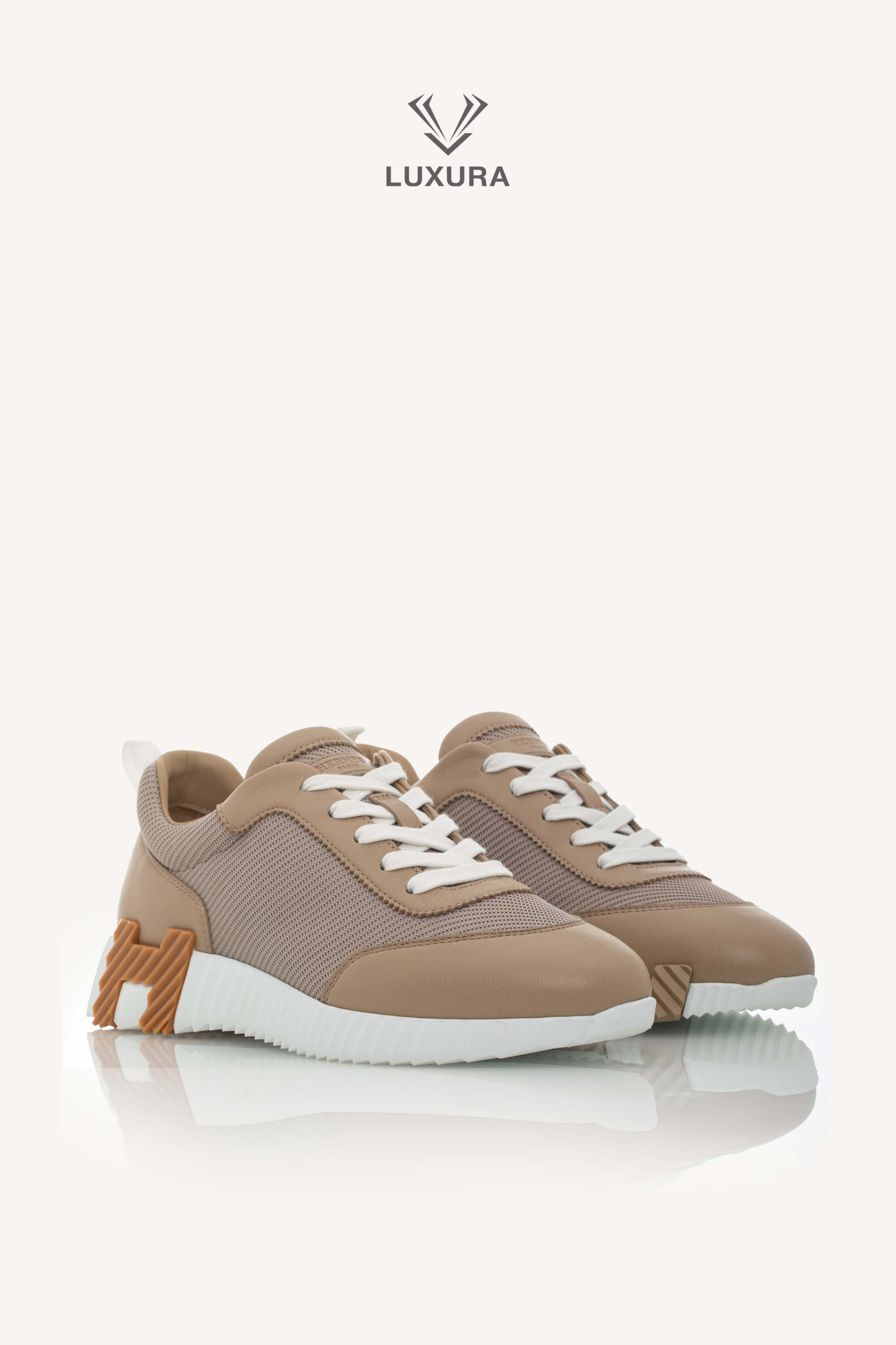 Luxura Boutique | Hermes Bouncing Sneaker Beige Lin 39 | SSLEB00227320 | imagine 6