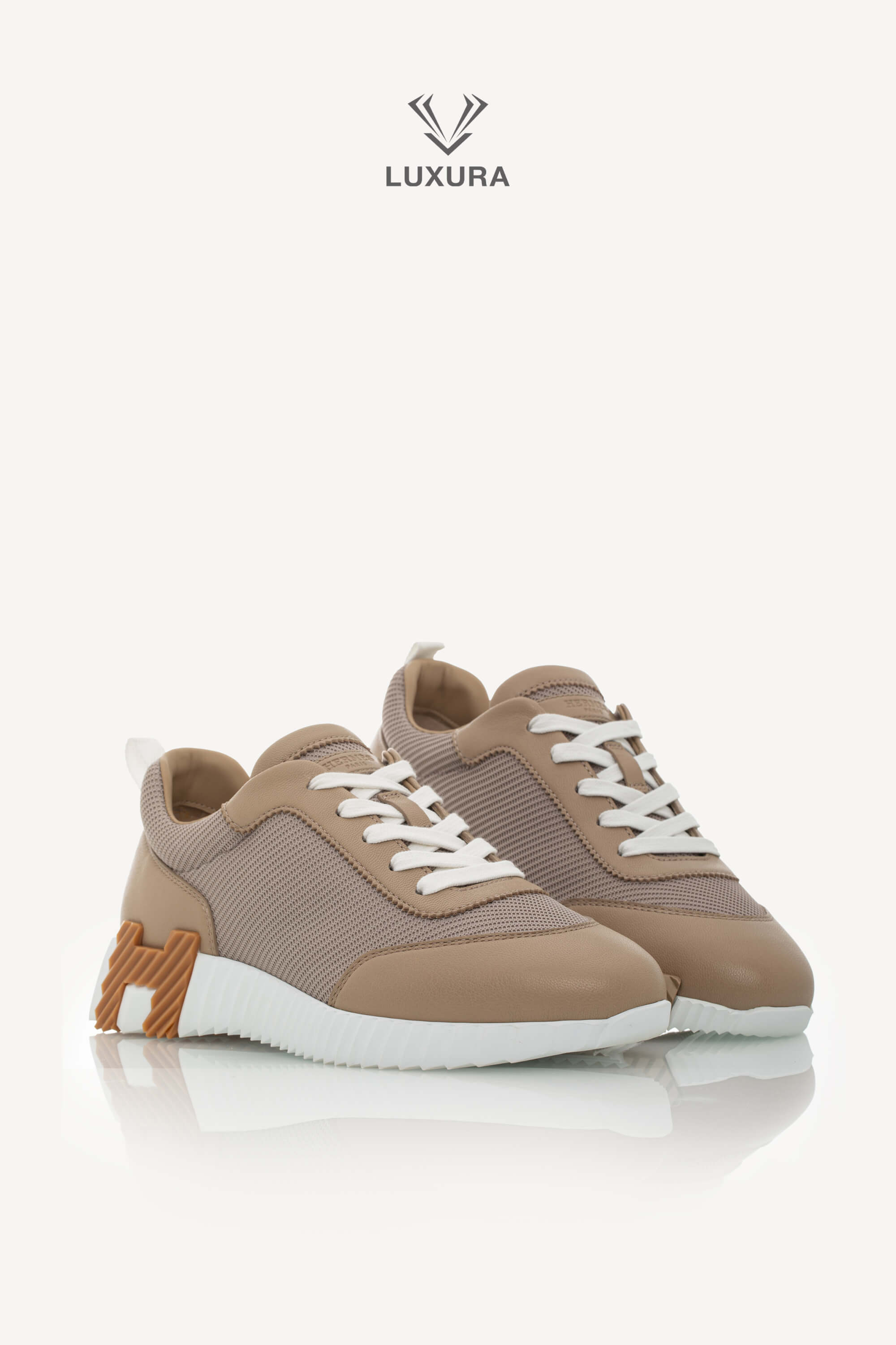 Luxura Boutique | Hermes Bouncing Sneaker Beige Lin 39 | SSLEB00227320 | imagine 3