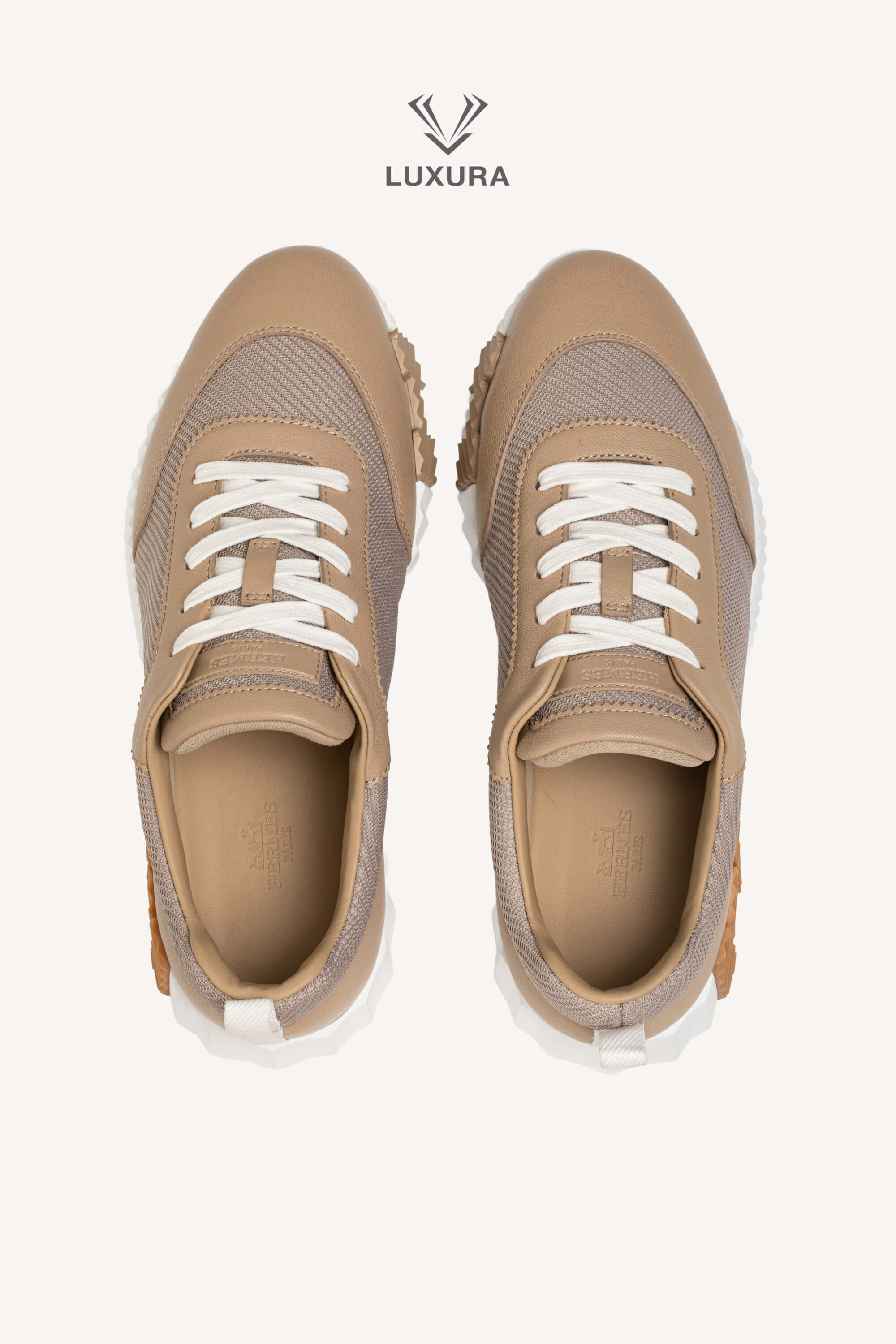 Luxura Boutique | Hermes Bouncing Sneaker Beige Lin 39 | SSLEB00227320 | imagine 7