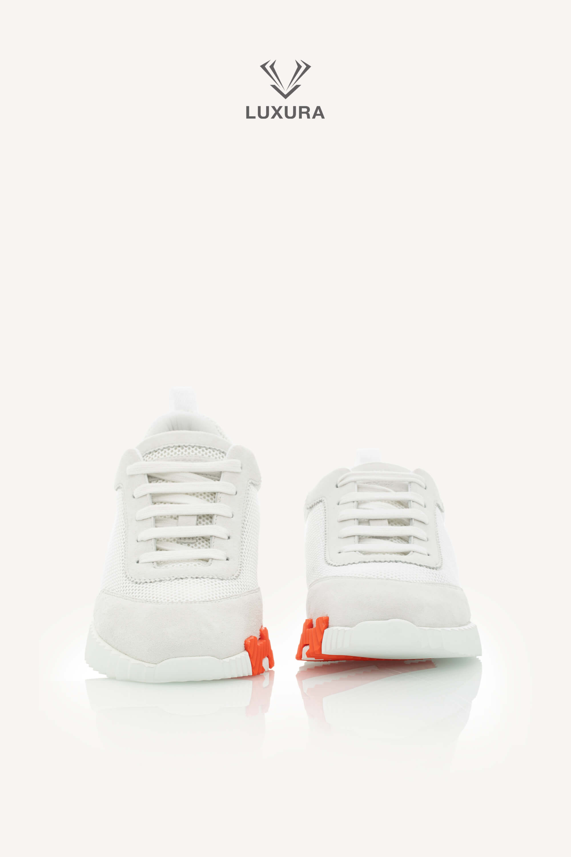 Special | Hermes Bouncing Sneaker Textured Mesh and Suede Goatskin White 40 | SSLEB00227315 | imagine 3