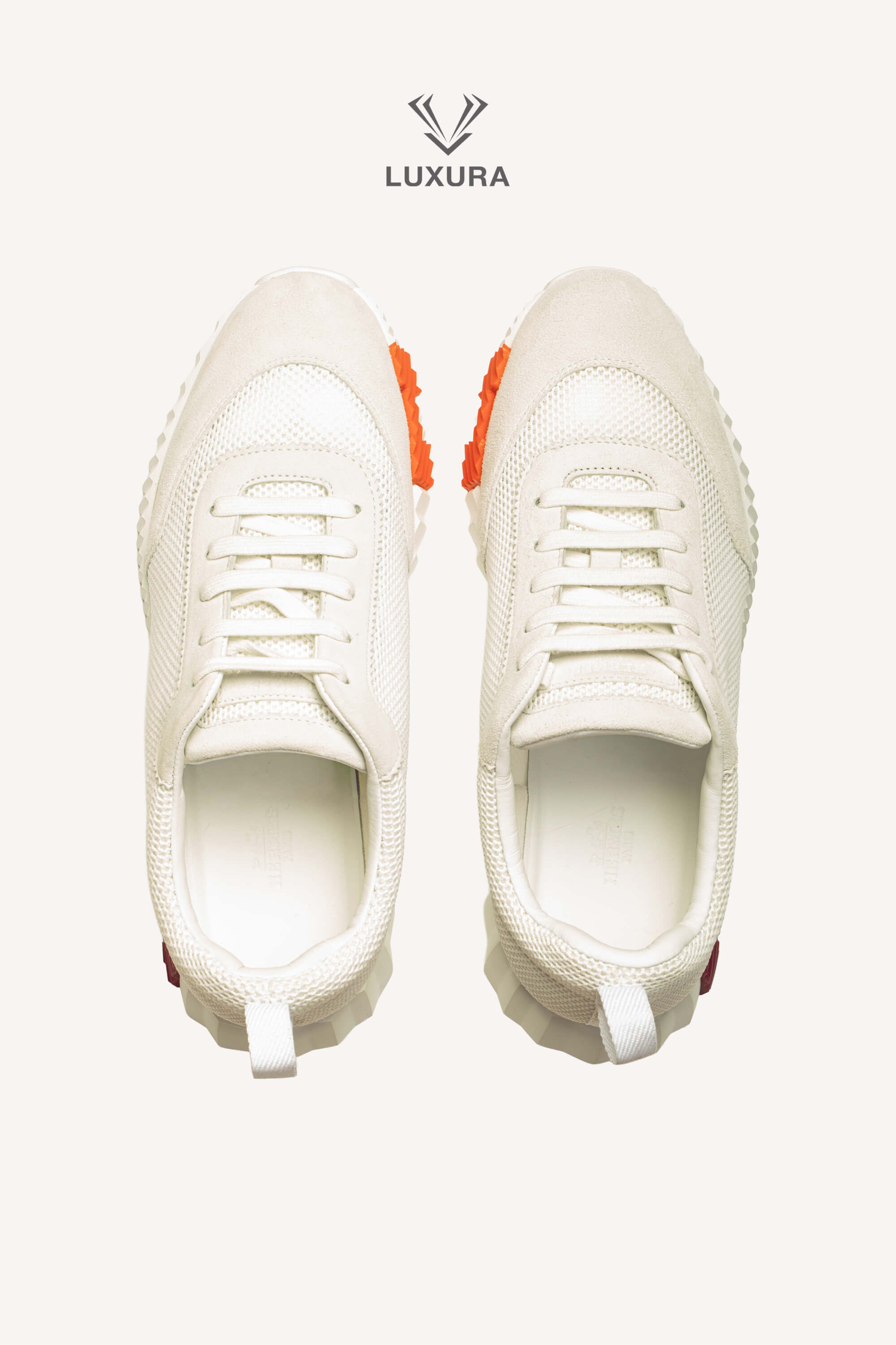 Special | Hermes Bouncing Sneaker Textured Mesh and Suede Goatskin White 40 | SSLEB00227315 | imagine 10