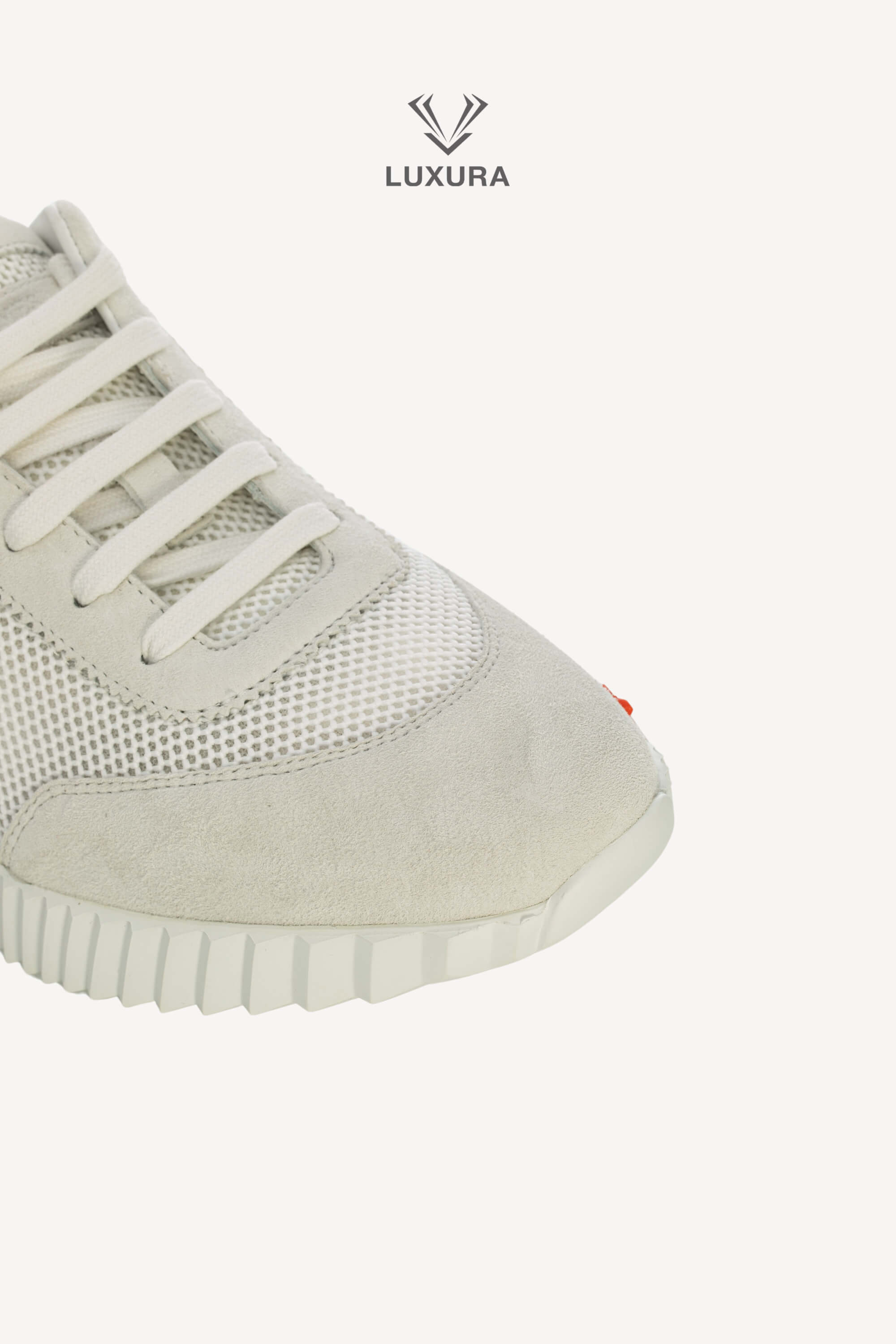 Special | Hermes Bouncing Sneaker Textured Mesh and Suede Goatskin White 40 | SSLEB00227315 | imagine 11