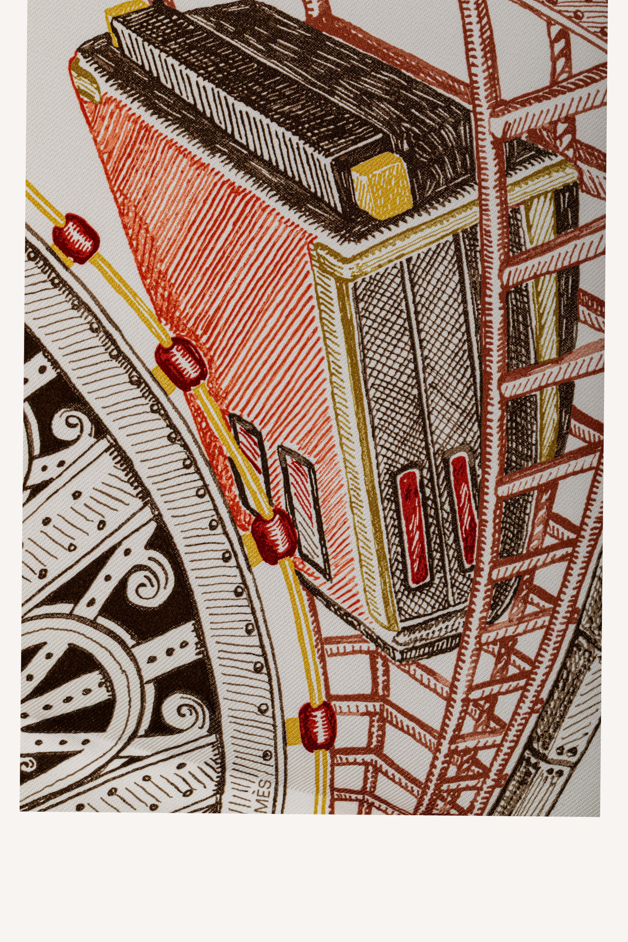 <span style="font-size: 10px;letter-spacing: .15em">HARD TO FIND</span><br> <strong>HERMES</strong><br> <div style="margin-top:10px;font-size:16px">Chevaux d'Hephaistos scarf 90 Blanc Bronze Bois De Rose</div><br> - Image 4