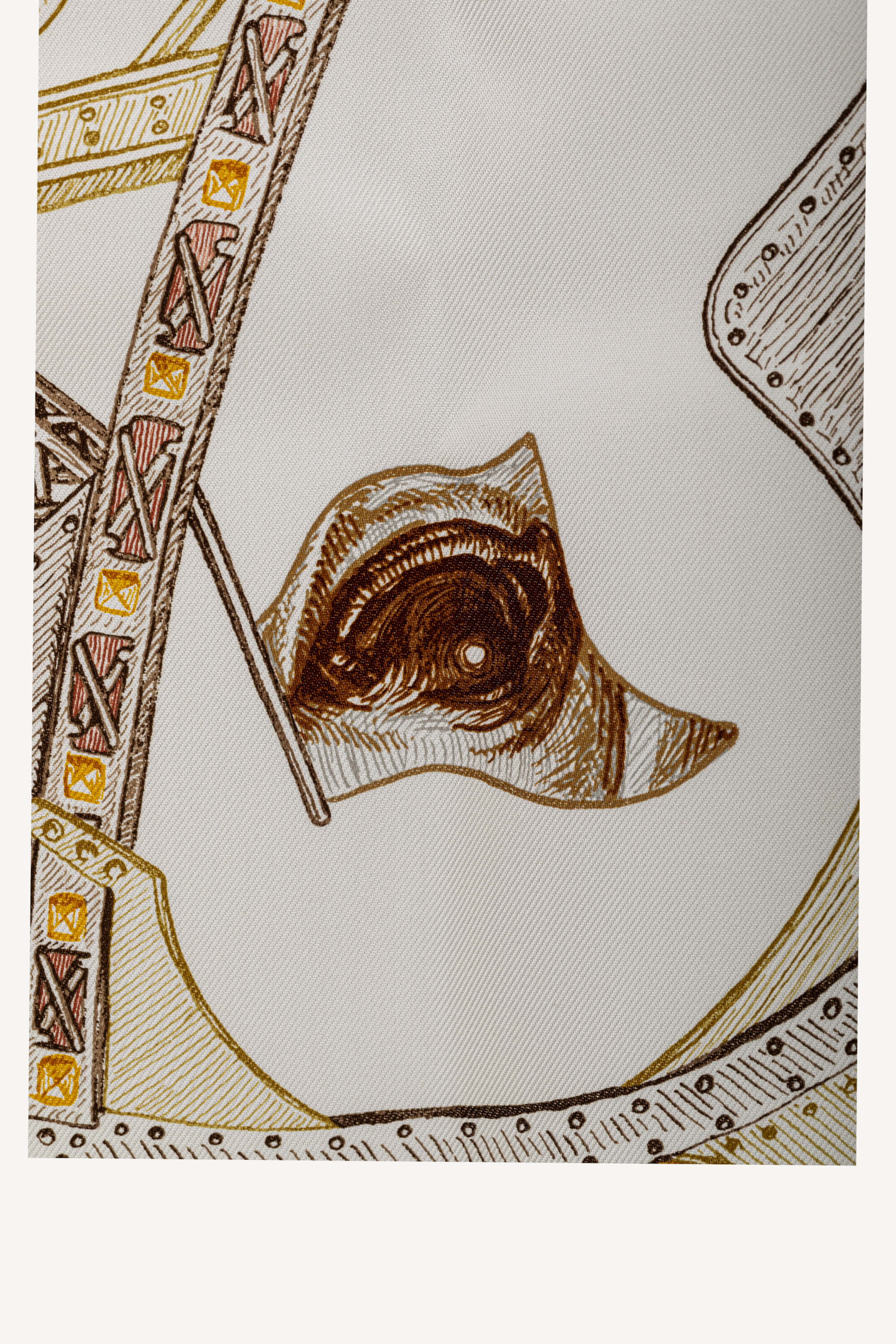 <span style="font-size: 10px;letter-spacing: .15em">HARD TO FIND</span><br> <strong>HERMES</strong><br> <div style="margin-top:10px;font-size:16px">Chevaux d'Hephaistos scarf 90 Blanc Bronze Bois De Rose</div><br> - Image 8