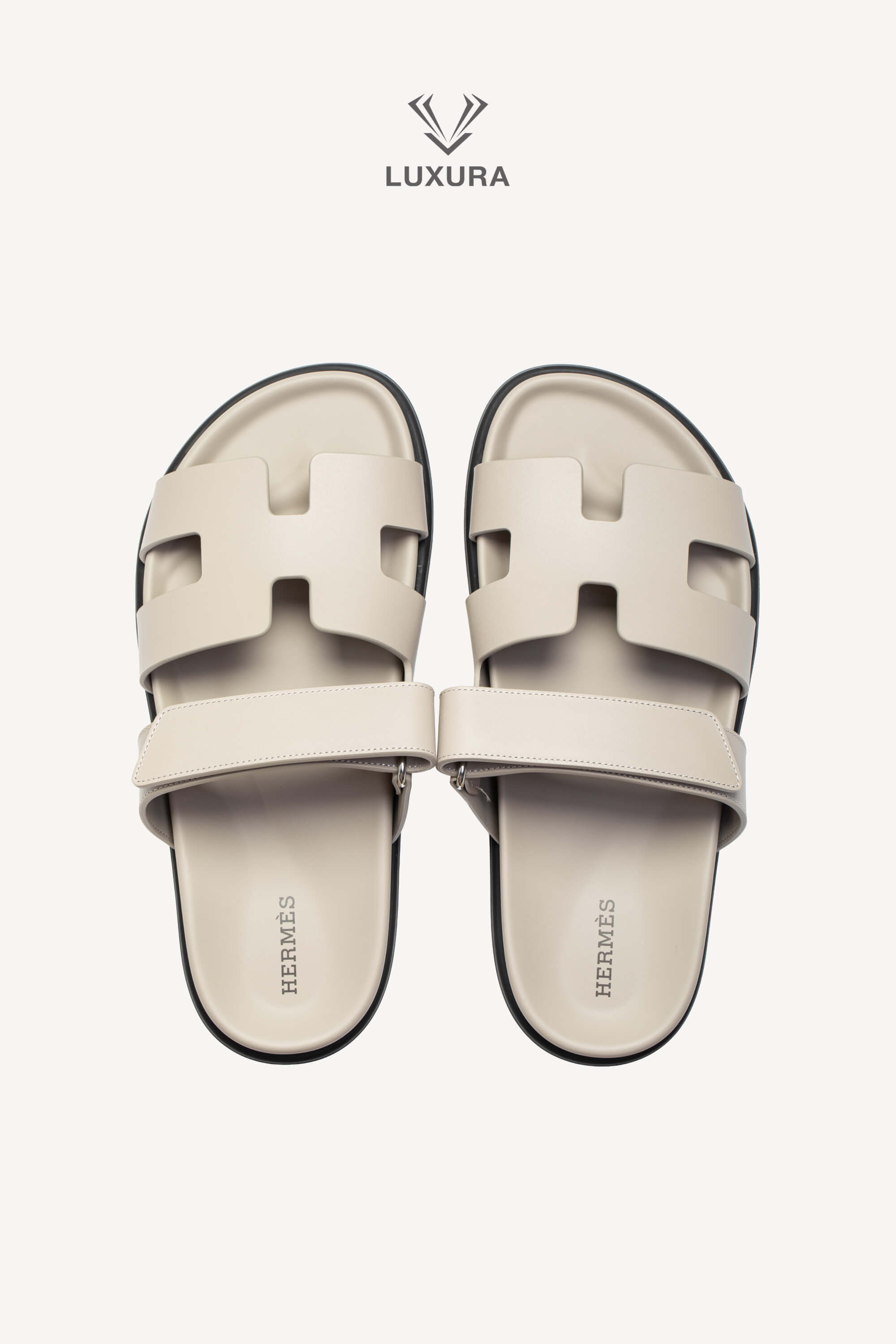 <span style="font-size: 10px;letter-spacing: .15em">HARD TO FIND</span><br> <strong>HERMES</strong><br> <div style="margin-top:10px;font-size:16px">Chypre Sandal Beige Galet 37</div><br> - Image 5