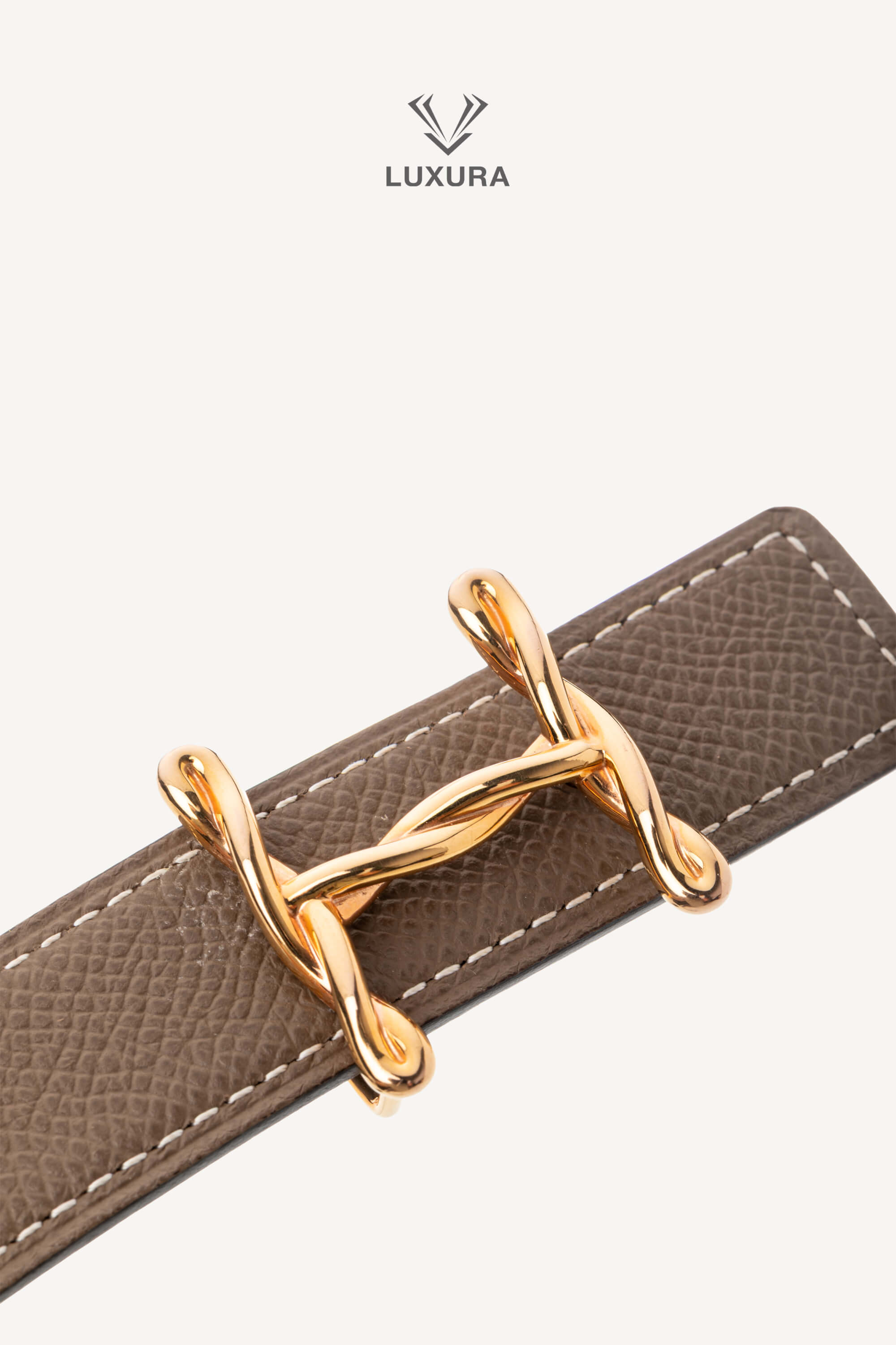 <span style="font-size: 10px;letter-spacing: .15em">HARD TO FIND</span><br> <strong>HERMES</strong><br> <div style="margin-top:10px;font-size:16px">H Torsade Belt Buckle Reversible Leather Strap 24mm Noir Etoupe 70 cm</div><br> - Image 5