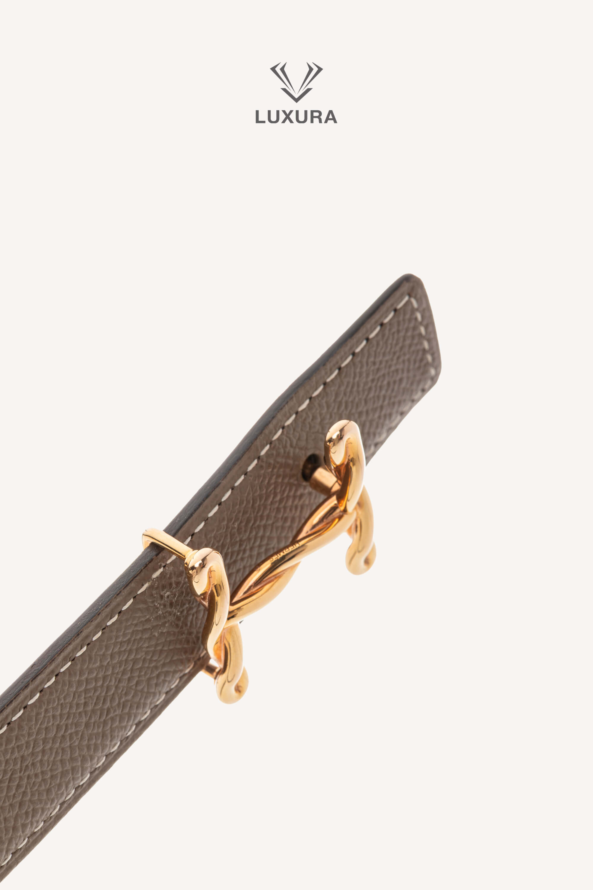 <span style="font-size: 10px;letter-spacing: .15em">HARD TO FIND</span><br> <strong>HERMES</strong><br> <div style="margin-top:10px;font-size:16px">H Torsade Belt Buckle Reversible Leather Strap 24mm Noir Etoupe 70 cm</div><br> - Image 8