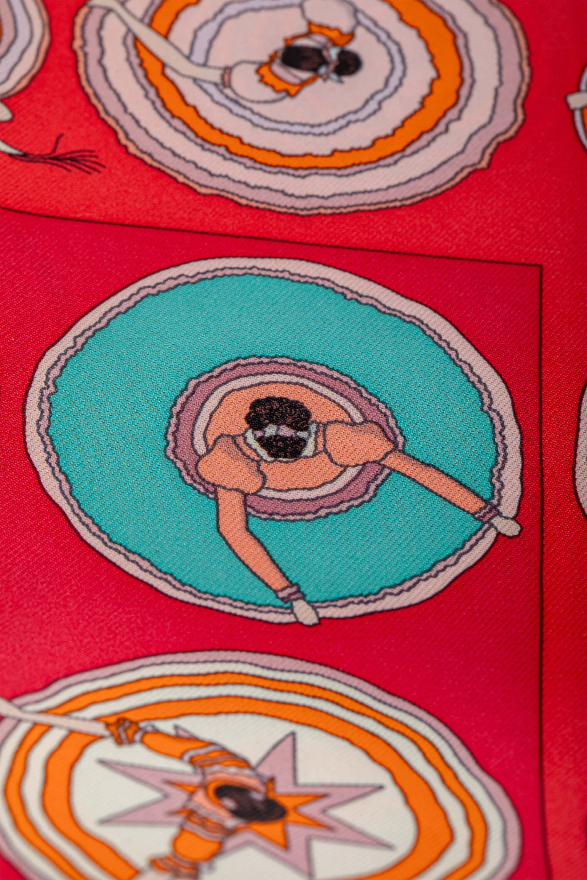 All day every day | Hermes Silk Belles Du Mexique Scarf 45 Framboise-Orange-Vert | ACLEB00226677 | imagine 9