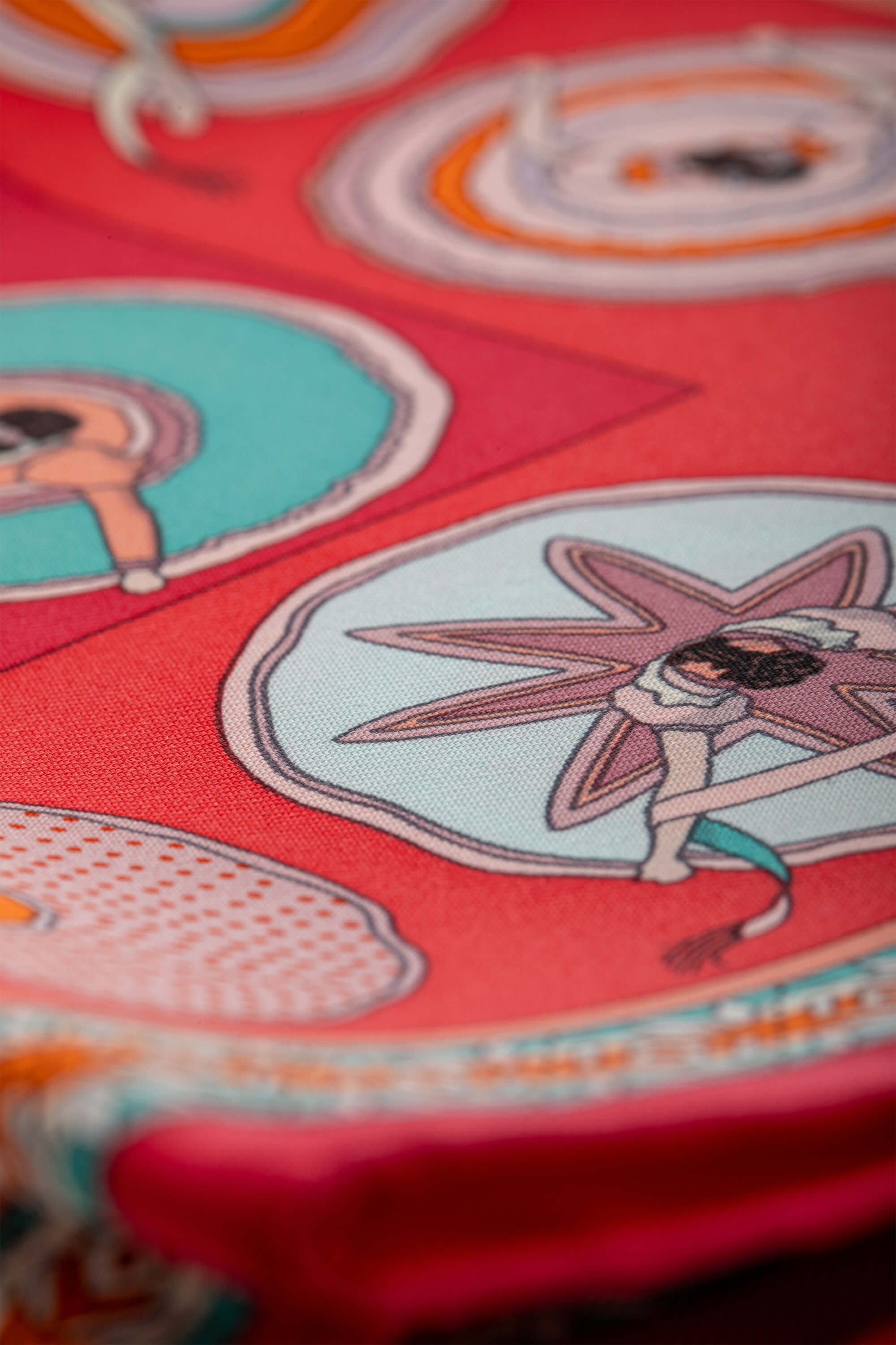 All day every day | Hermes Silk Belles Du Mexique Scarf 45 Framboise-Orange-Vert | ACLEB00226677 | imagine 11