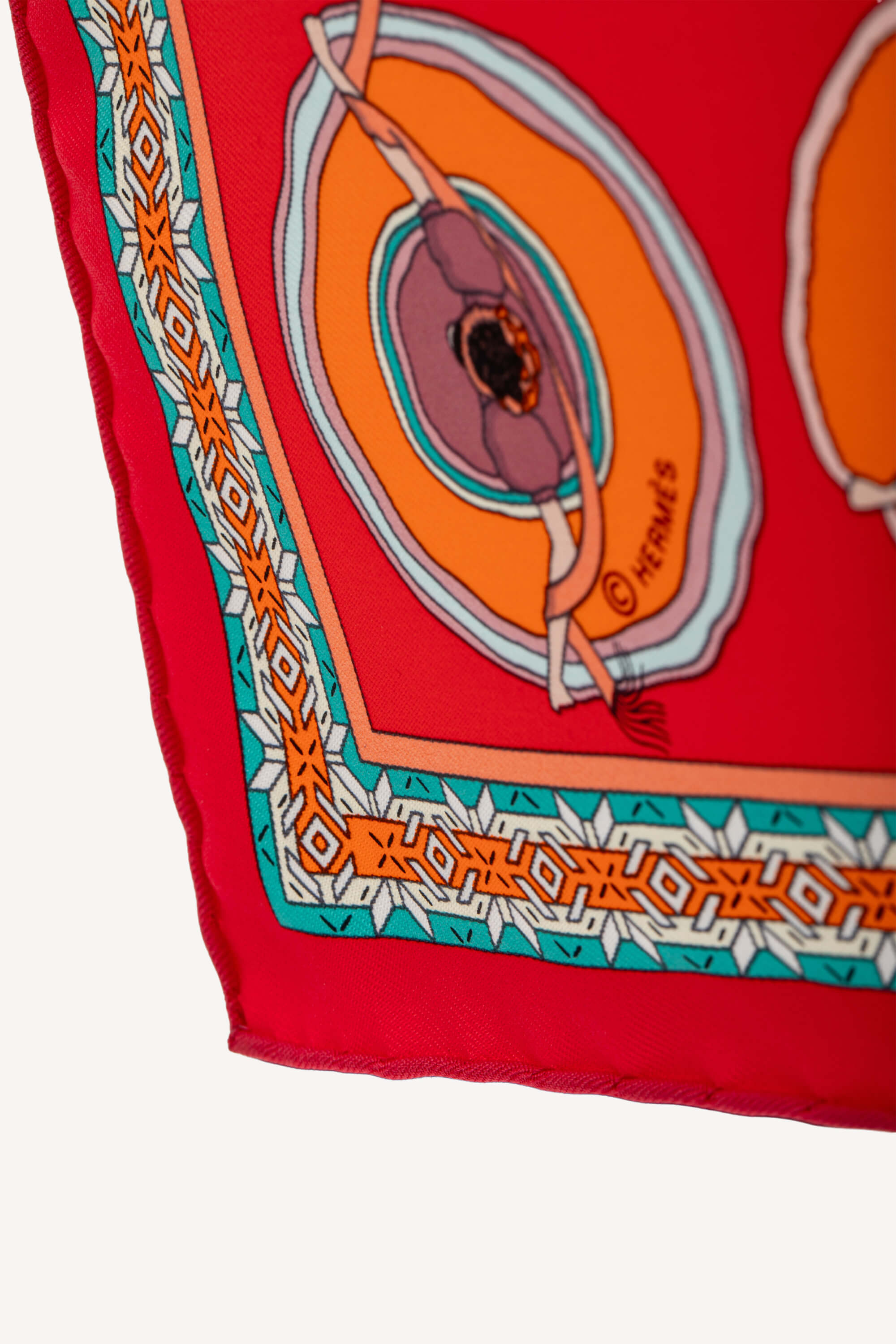 All day every day | Hermes Silk Belles Du Mexique Scarf 45 Framboise-Orange-Vert | ACLEB00226677 | imagine 7